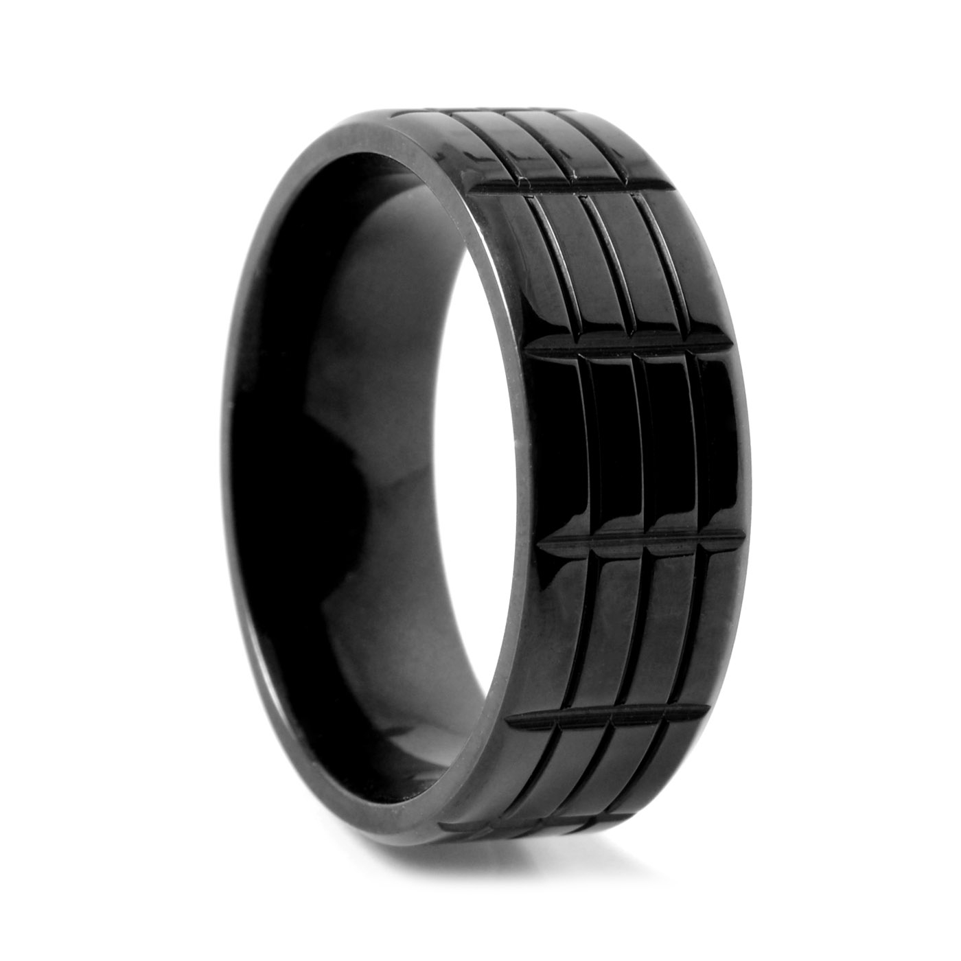 Δαχτυλίδι Τιτανίου Triple Grooved - 1