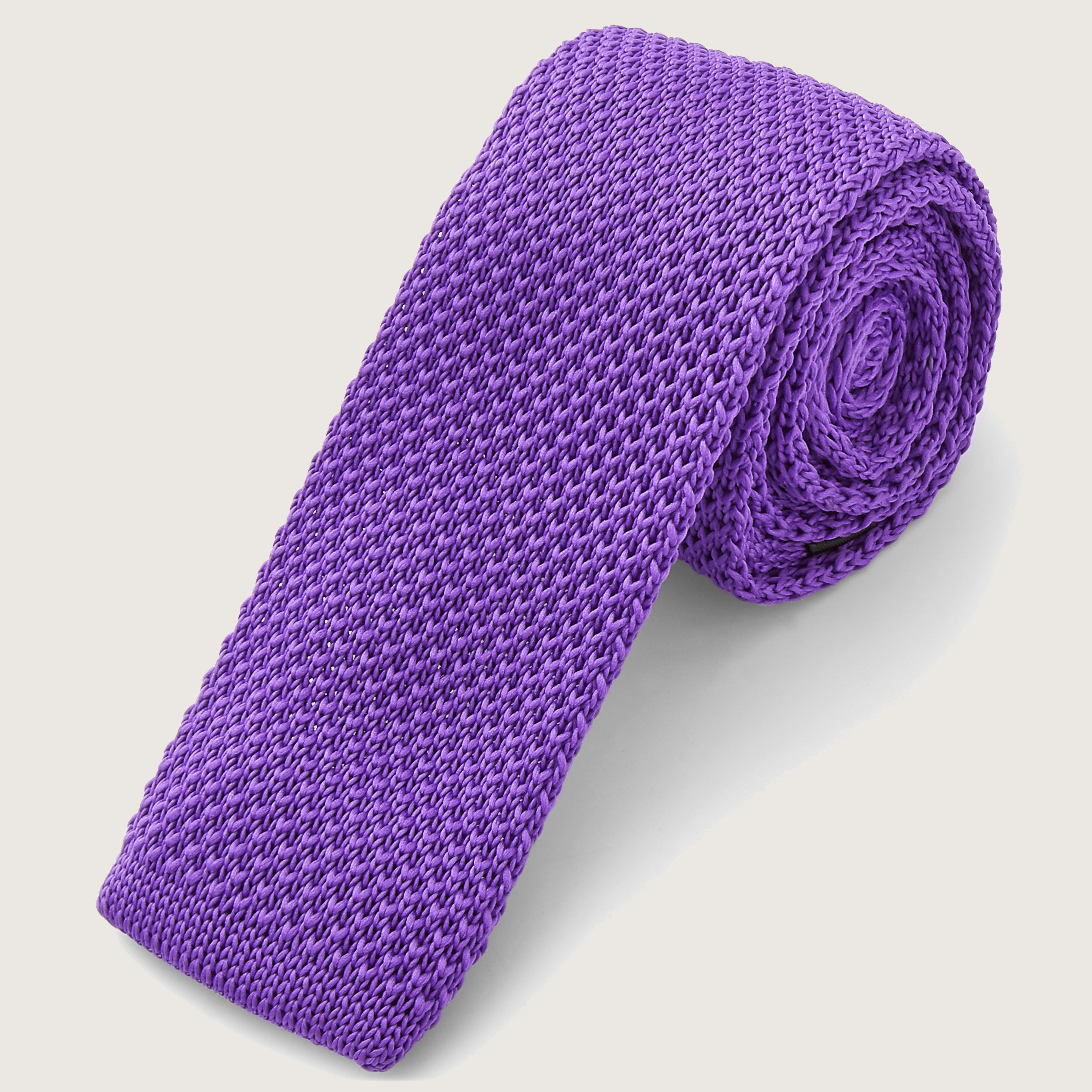 lilac knitted tie