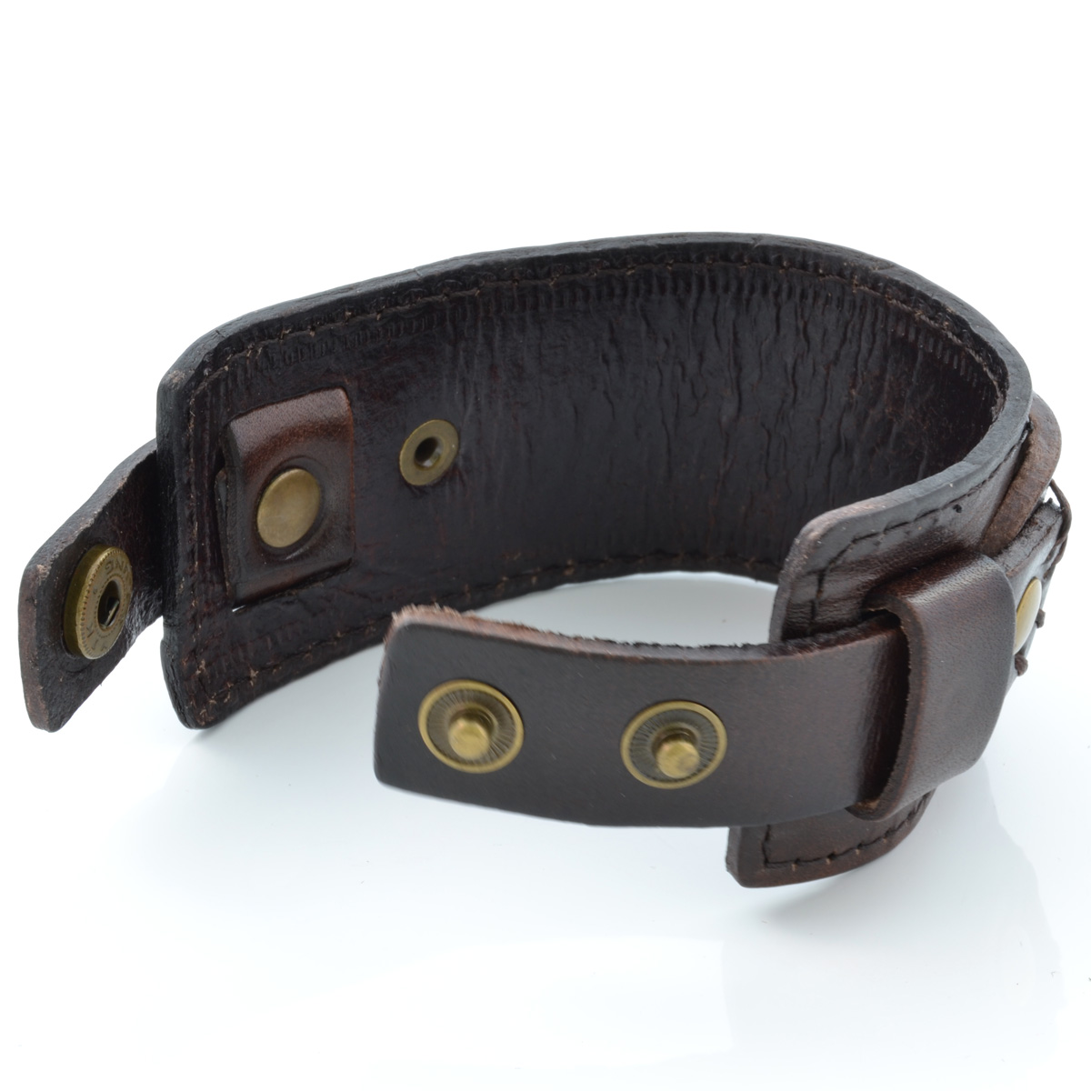 Black Leather Adjustable Wide Wrap Cuff Bracelet | In stock! | Collin Rowe