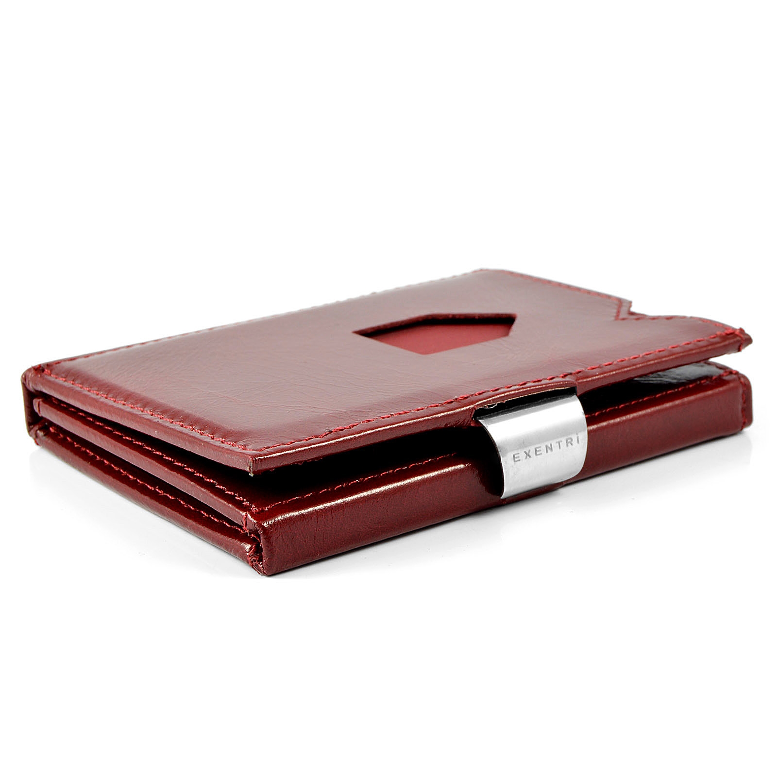 Burgunderroter Kartenhalter - 4