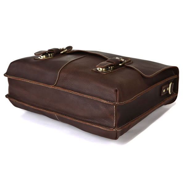 Sac en cuir marron foncé pour étudiant - 5