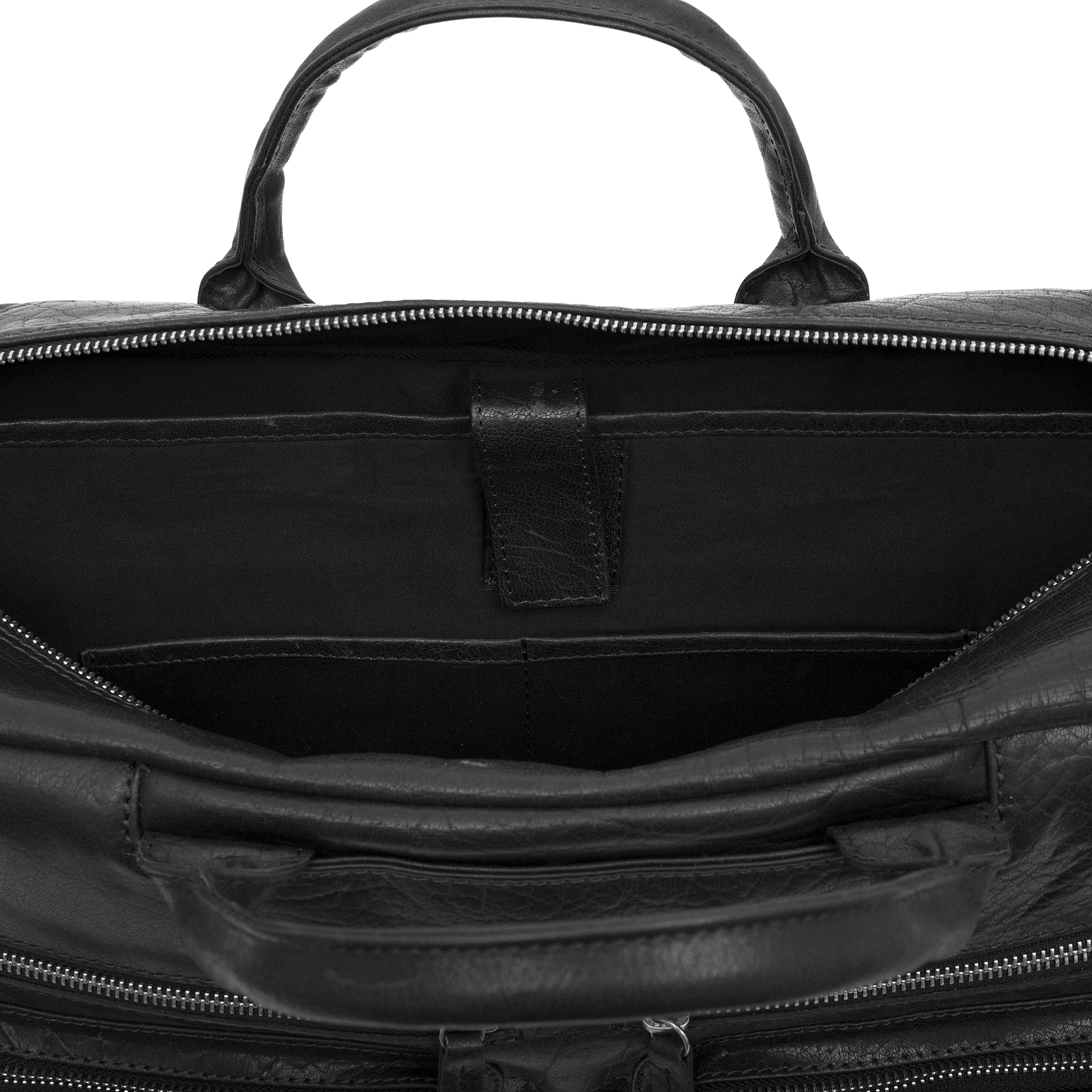 Sac de voyage Montréal Combi en cuir noir  - 12