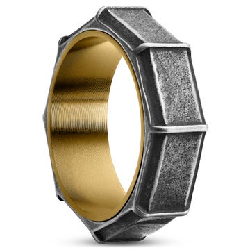 Pearce | 8 mm Vintage Silver- & Gold-Tone Torque Ring