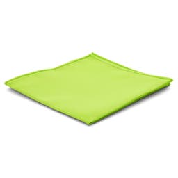 Едноцветна лимоненозелена кърпичка за сако