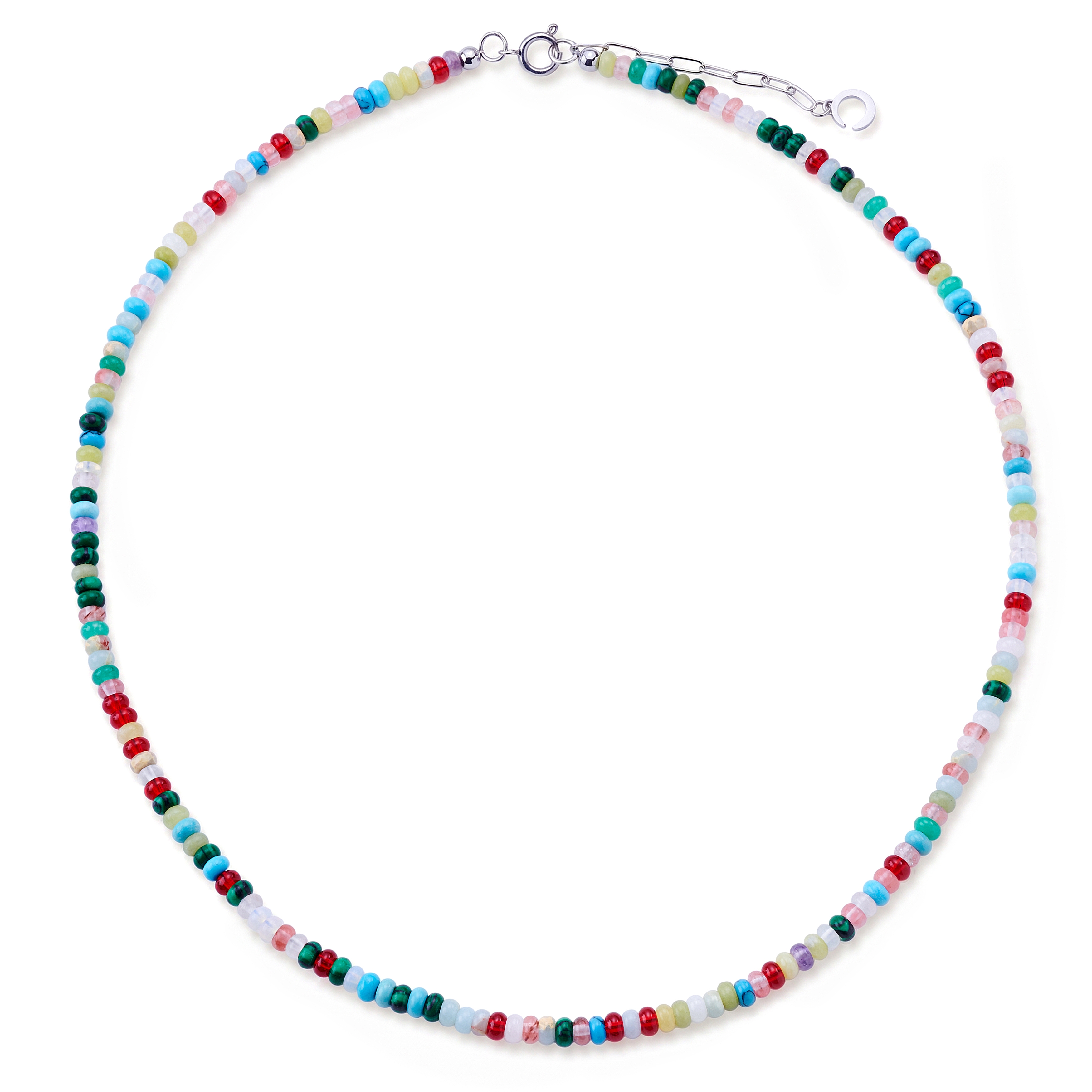 Pearlmania | Stardust Multicolour Glass Bead Necklace - 2