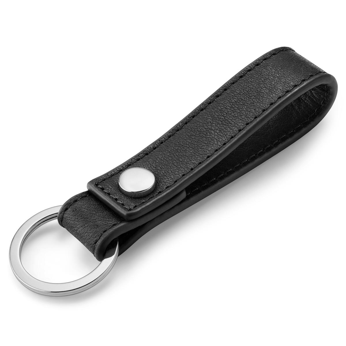 Large Keyring Loop BLACK BUFFALO LEATHER LOOP KEYRING | In stock! | Lucleon