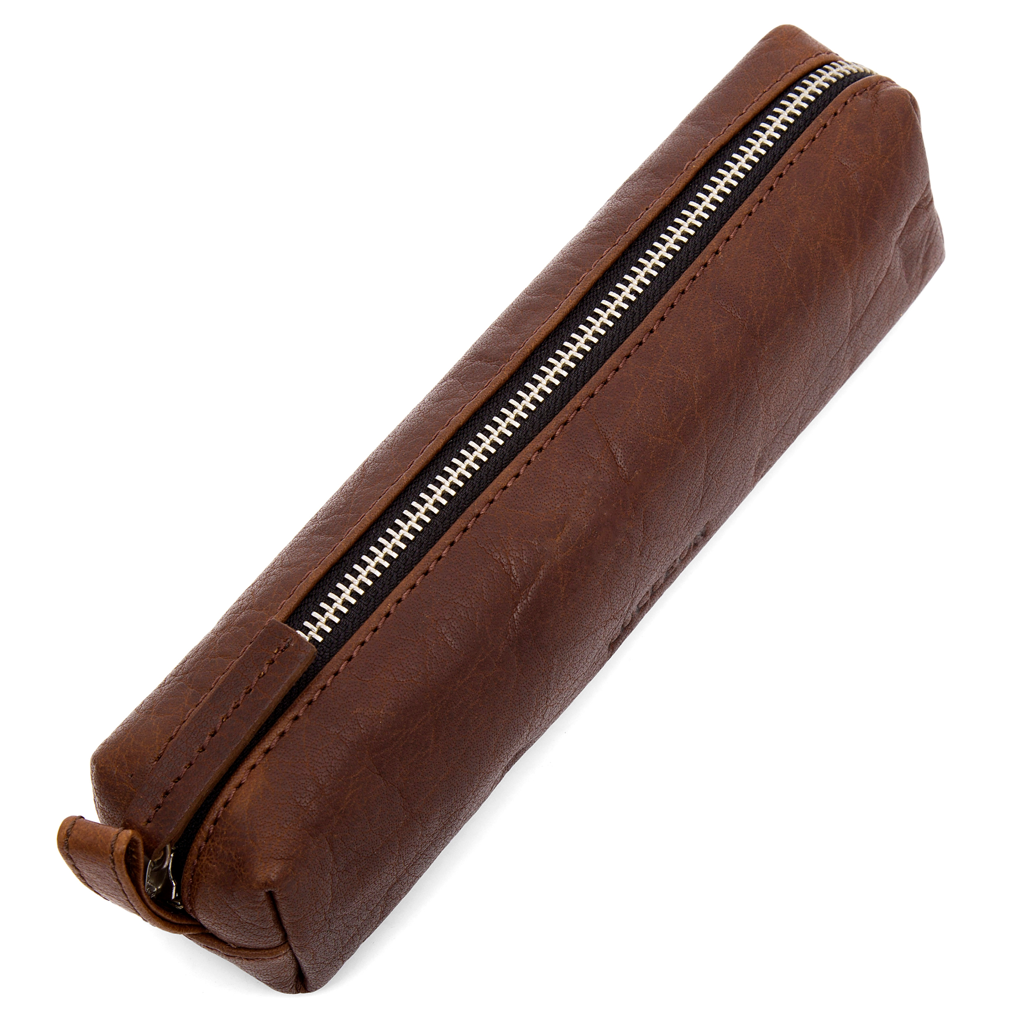 Montreal svetlo hnedá kompaktná kožená kozmetická taška - 3