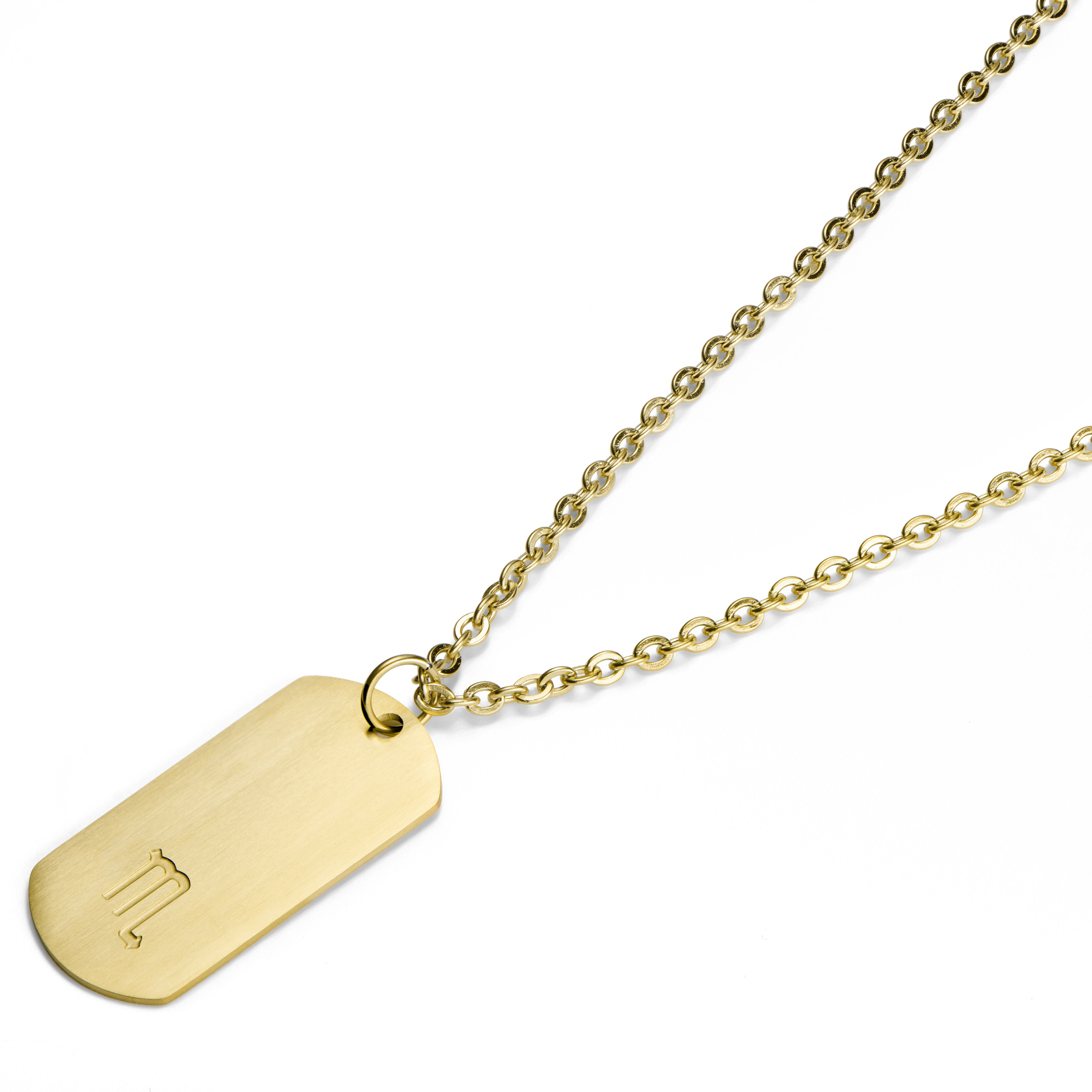 Colar Signo do Zodíaco em Aço Dourado Escorpião - 9