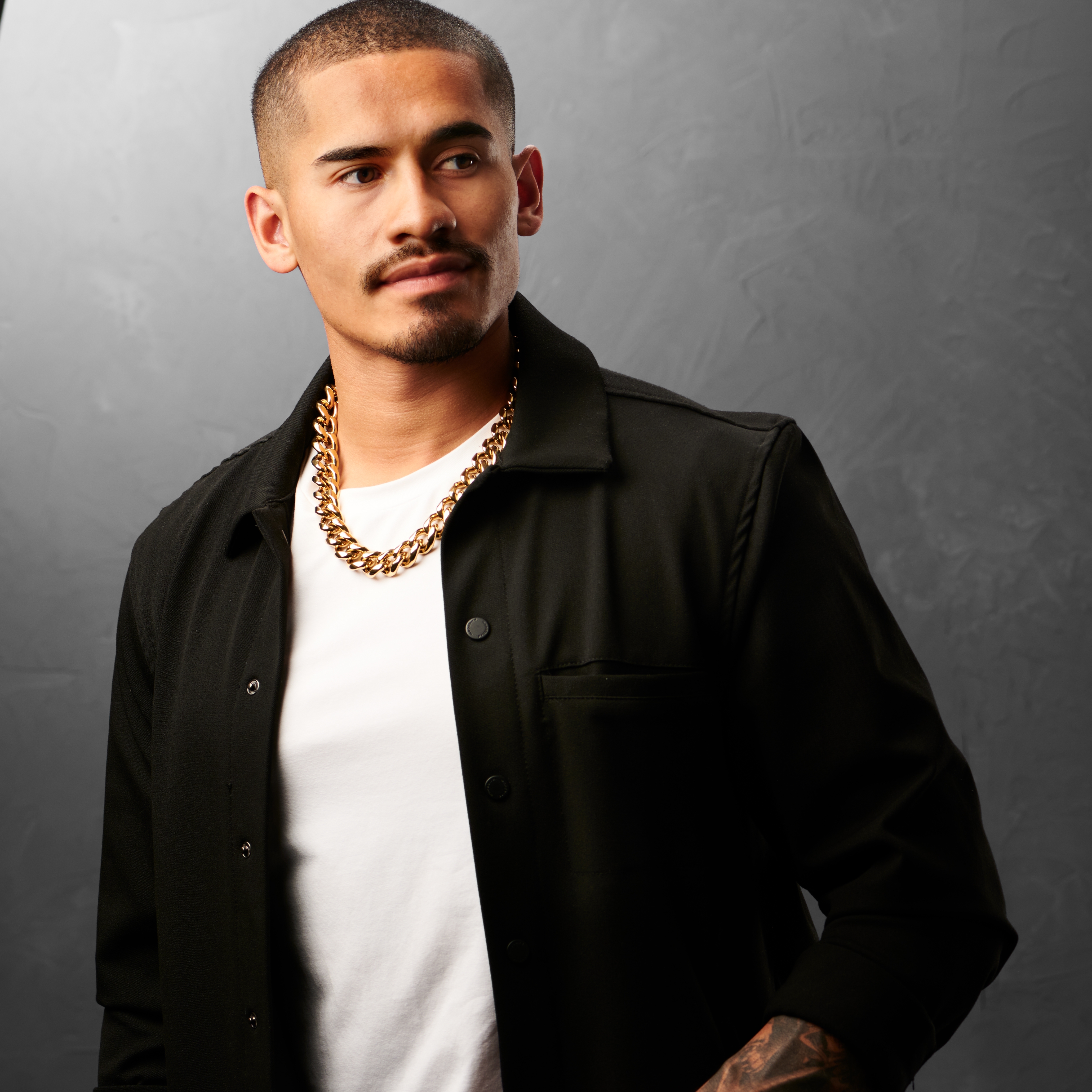 18mm Gold-Tone Steel Chain Necklace - 4