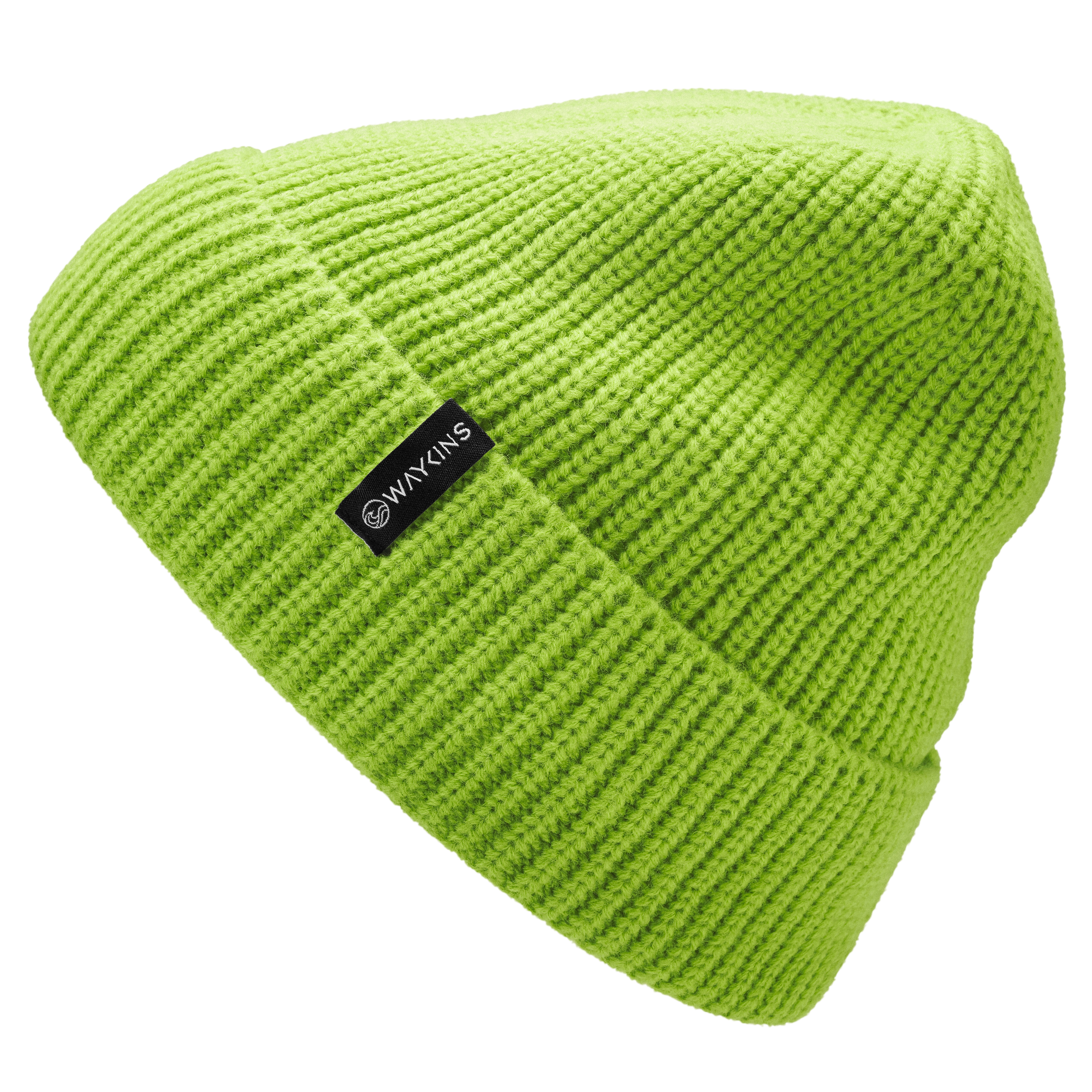 Baltic | Green Rib Knitted Acrylic Beanie - 3