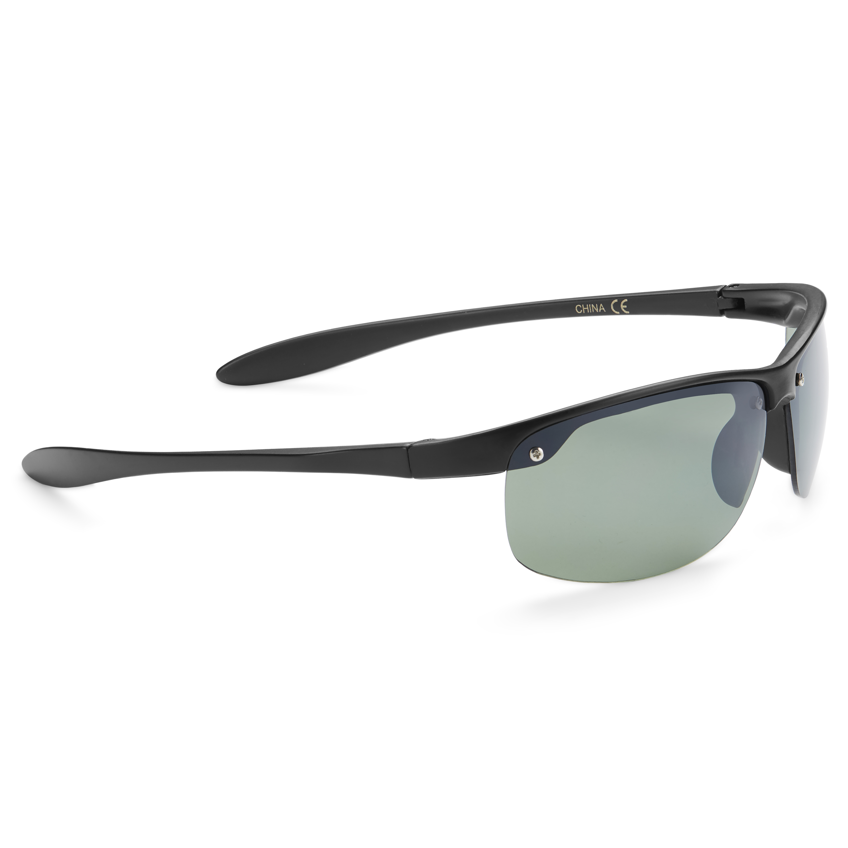 Dice Occhiali Da Sole Sportivi Unisex - Nero Lucido, Lenti In Policarbonato UV400, Taglia Unica