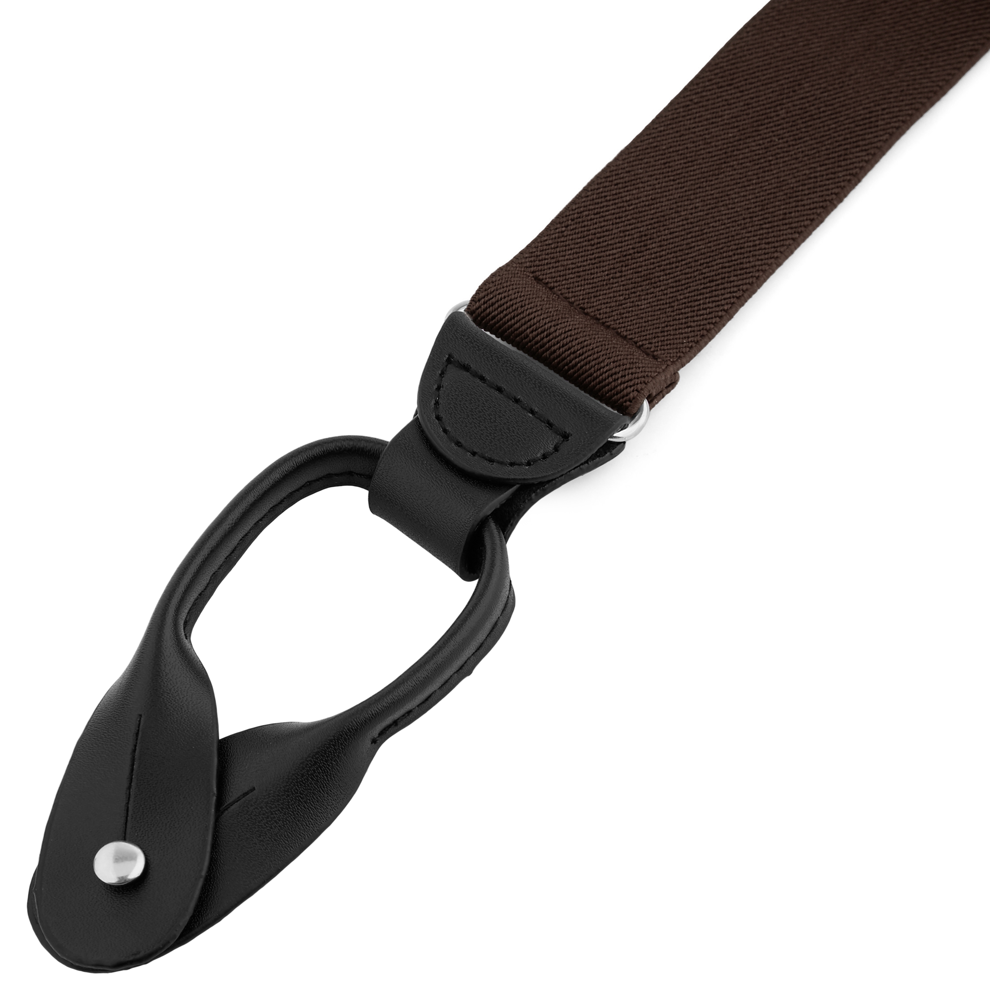 Brede Eikenbruine Splitknoop Bretels - 2