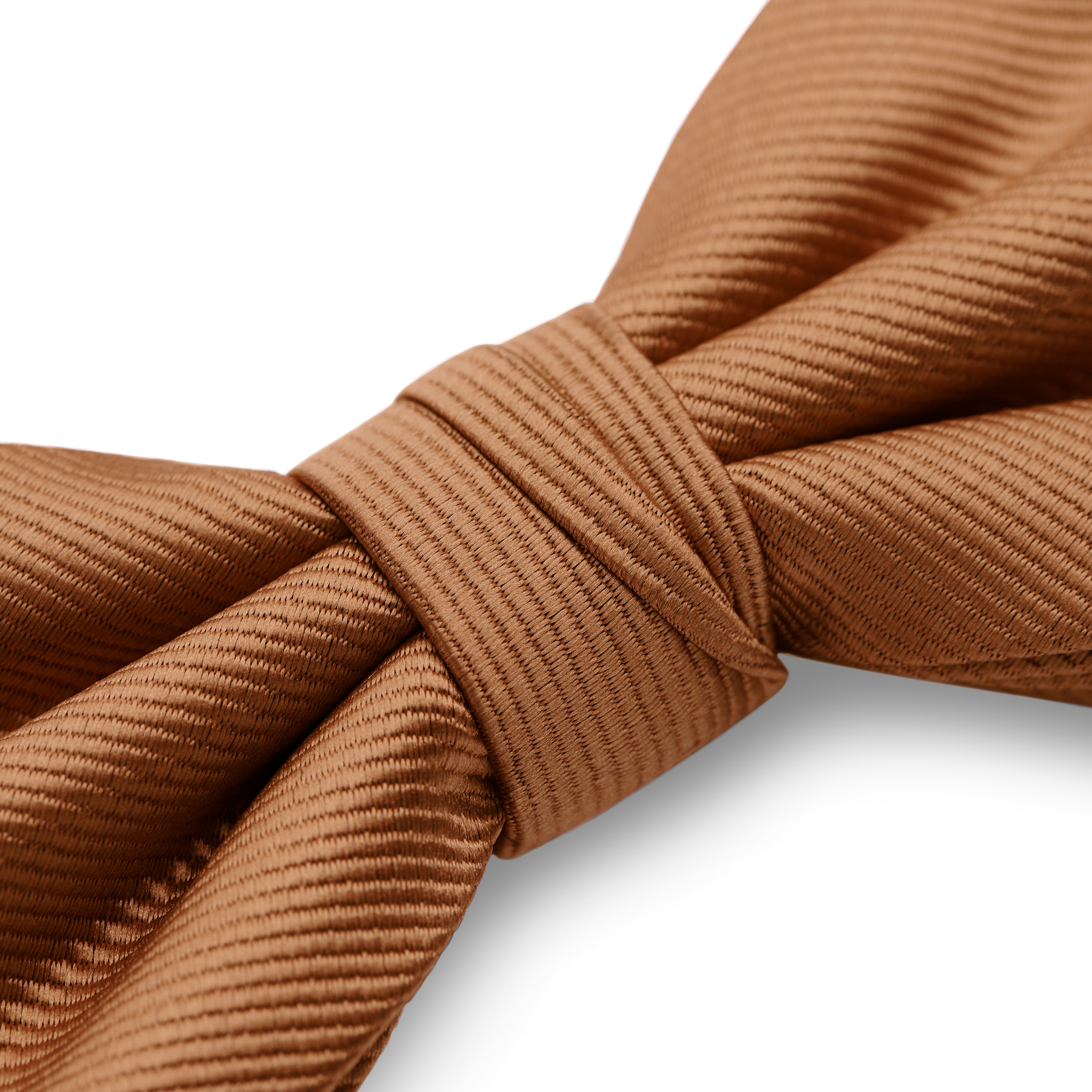 Roestkleurige Voorgestrikte Vlinderdas van Grosgrain - 4