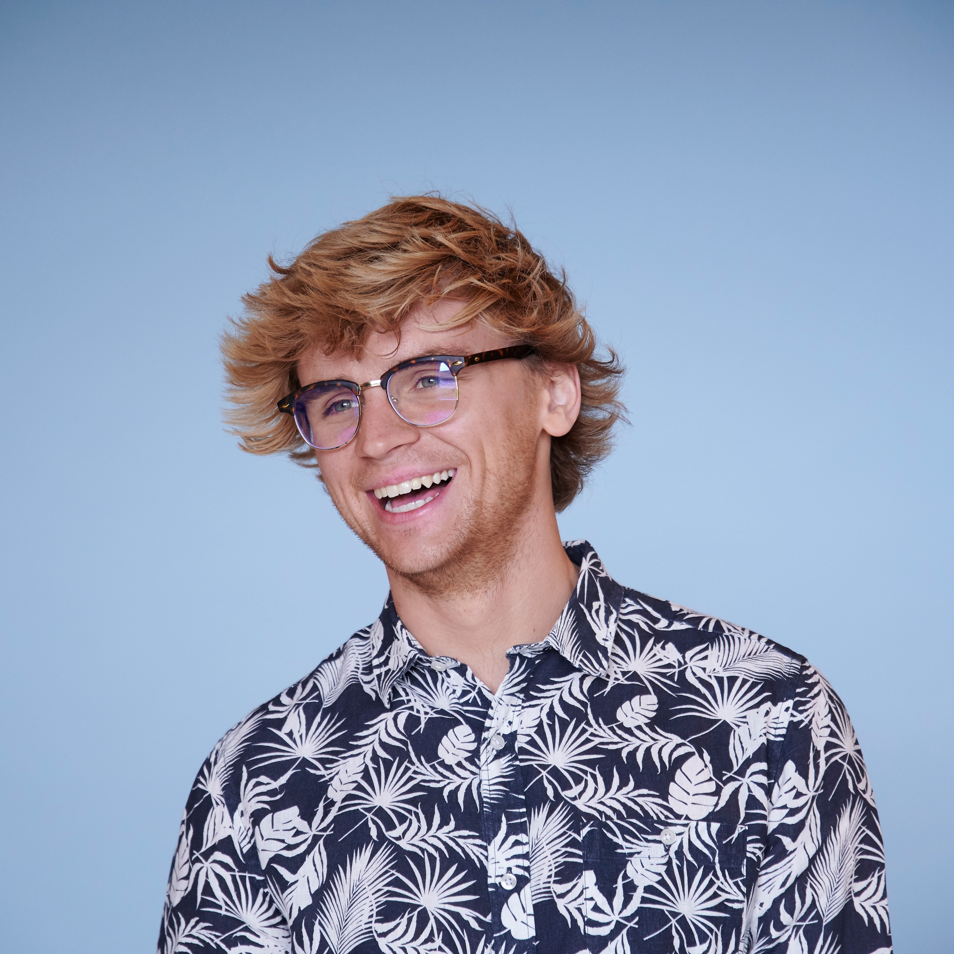 Will Vista Ögonbrynsglasögon med Guldfärg och Sköldpaddsmönster & Klara Glas - 6