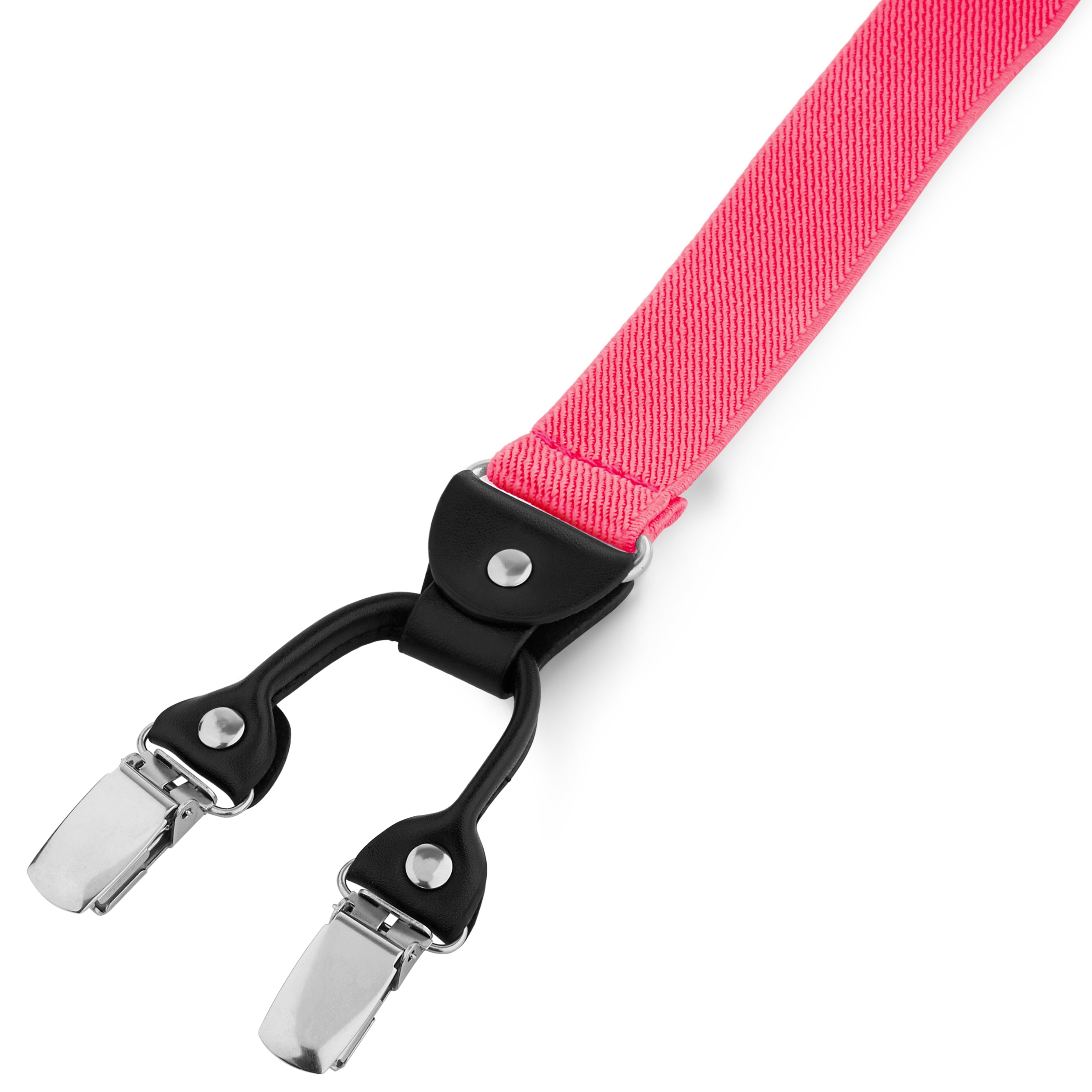 Slim Hot Pink Clip-On Braces - 2