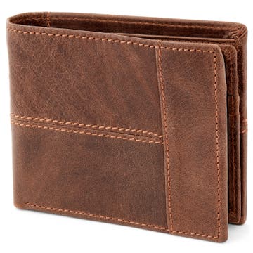 Cartera de doble pliegue marrón Cartera de doble pliegue marrón