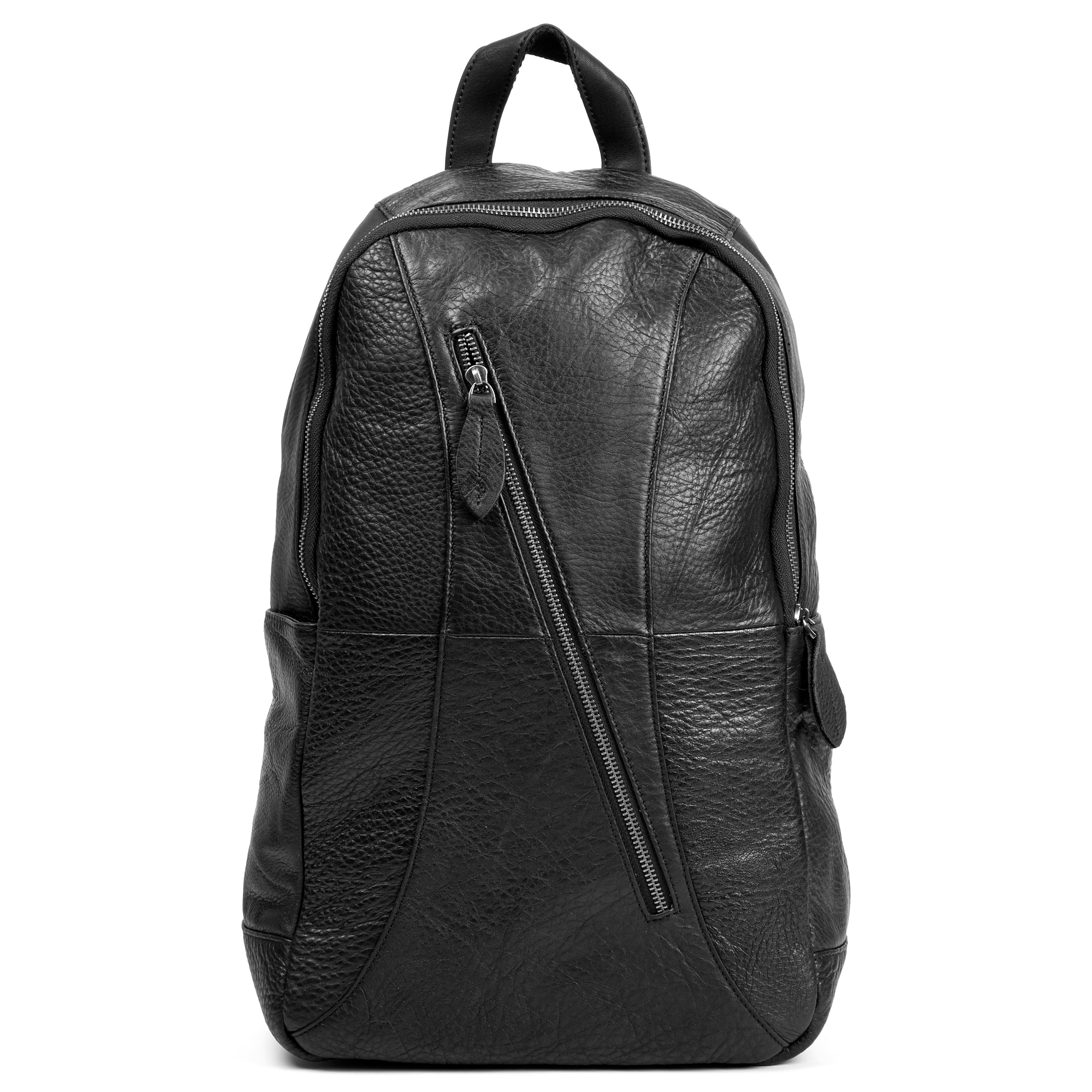 Smart Sort Delton Læderrygsæk - 4