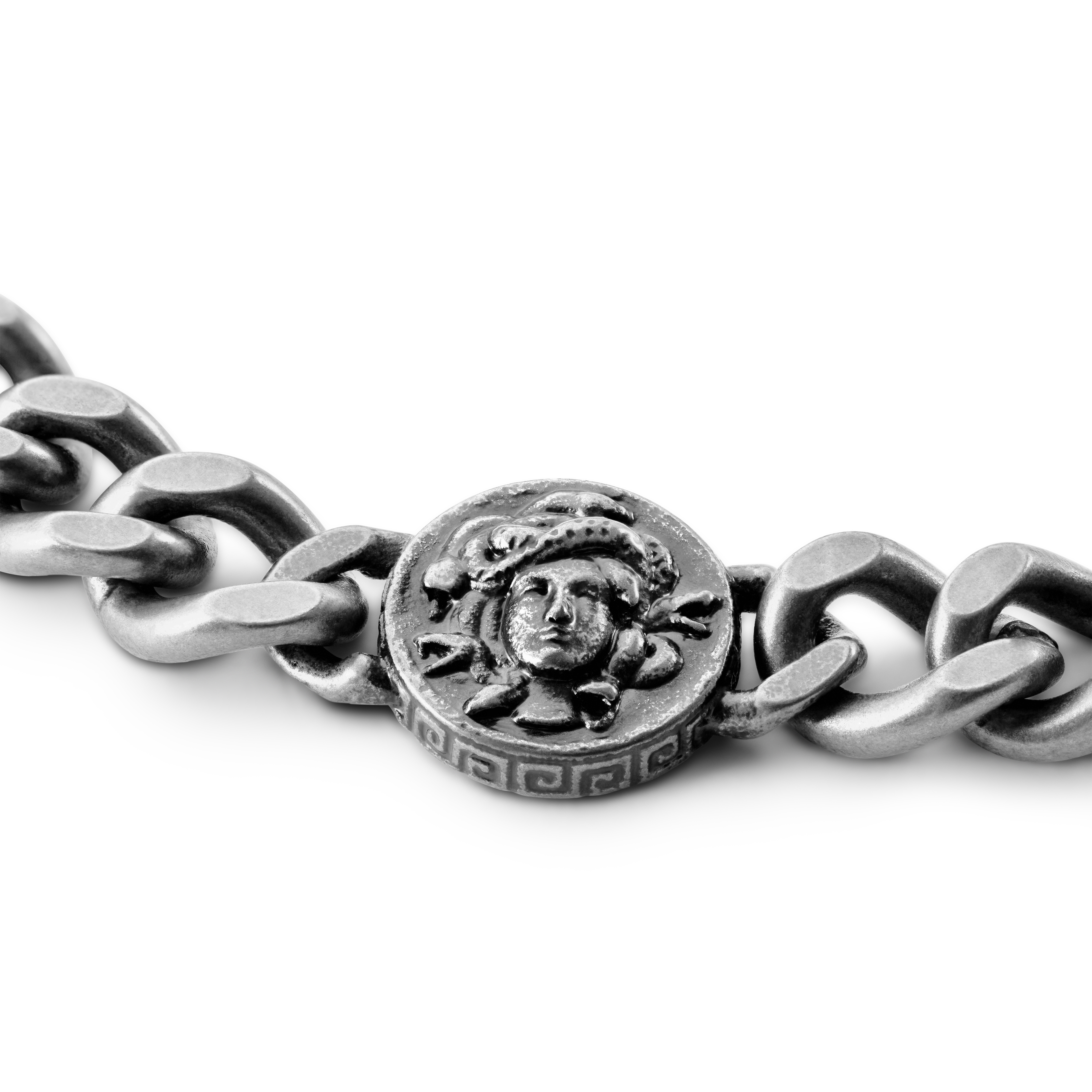 Obelius | Bracciale Medusa vintage color argento - 3