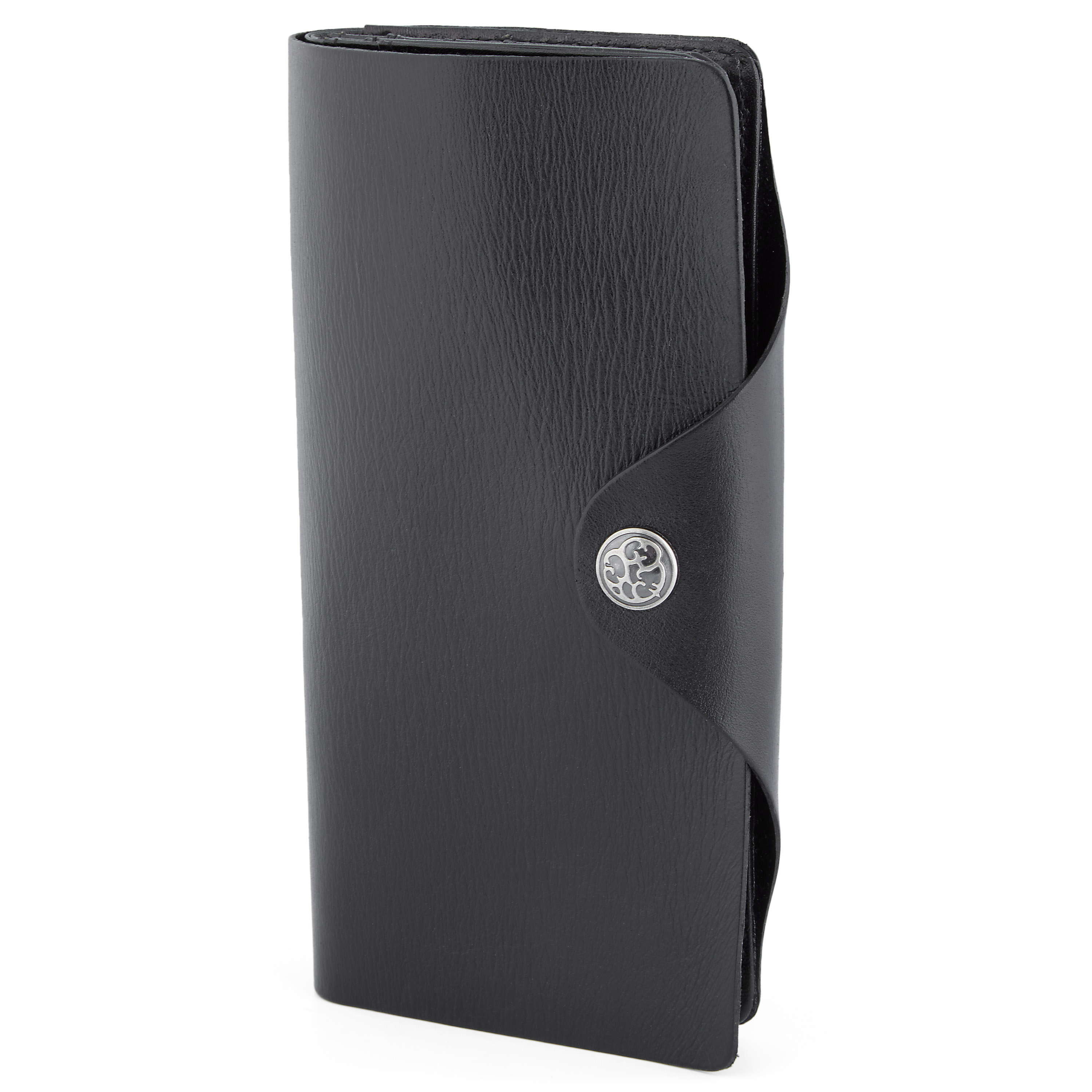 Velká černá kožená peněženka Clovis  - 1