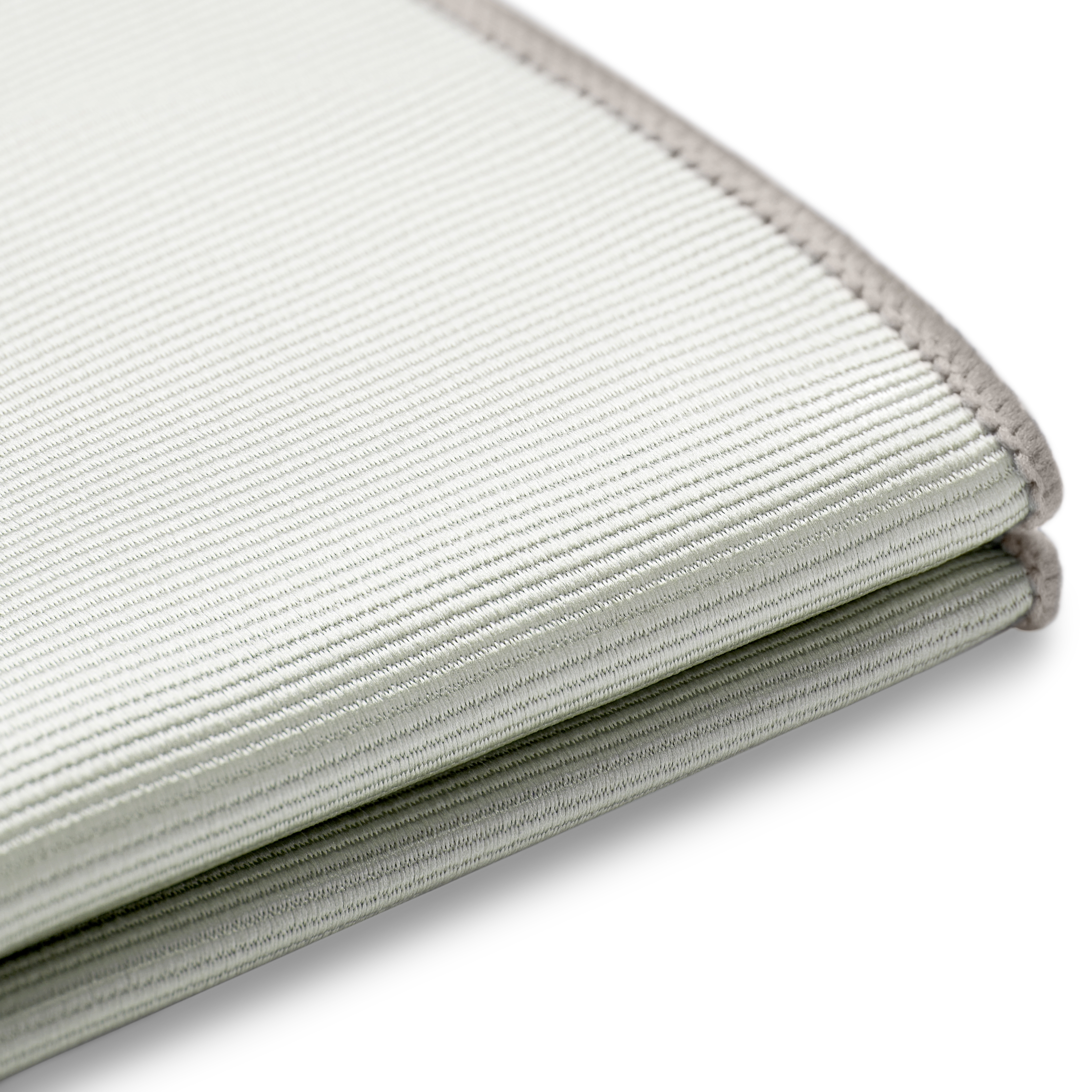 Lichtgrijze Pochet van Grosgrain - 3