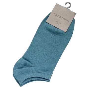 Magnus | Petrol Blue Ankle Socks