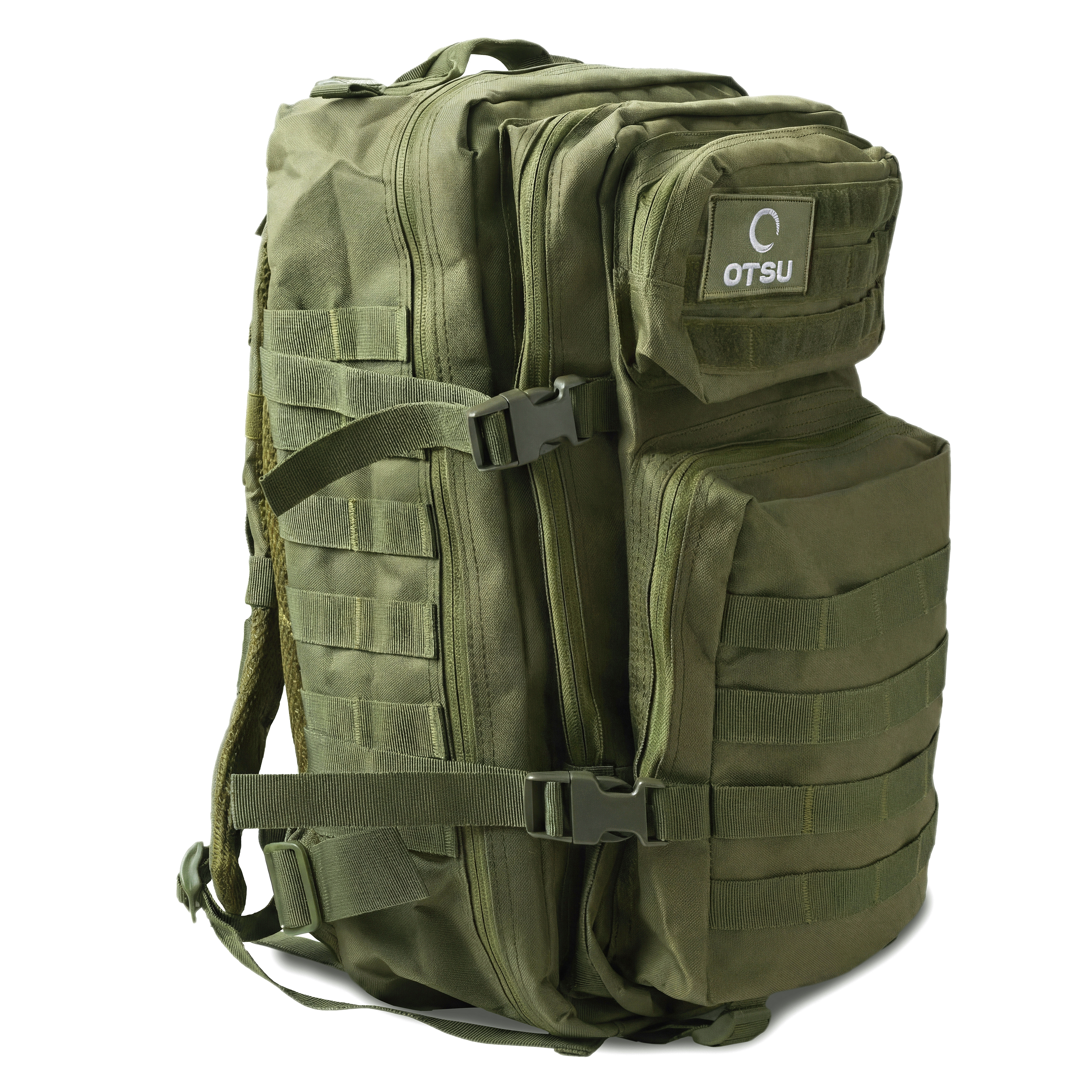 Expedition | Armygrüner taktischer Rucksack mit 40 L Volumen und Patch-Fläche - 2