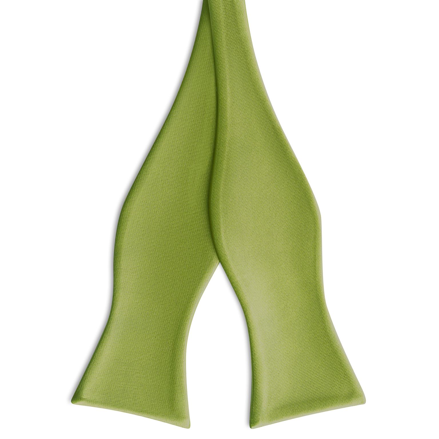 Nœud papillon en satin à nouer vert de mer Nœud papillon en satin à nouer vert de mer