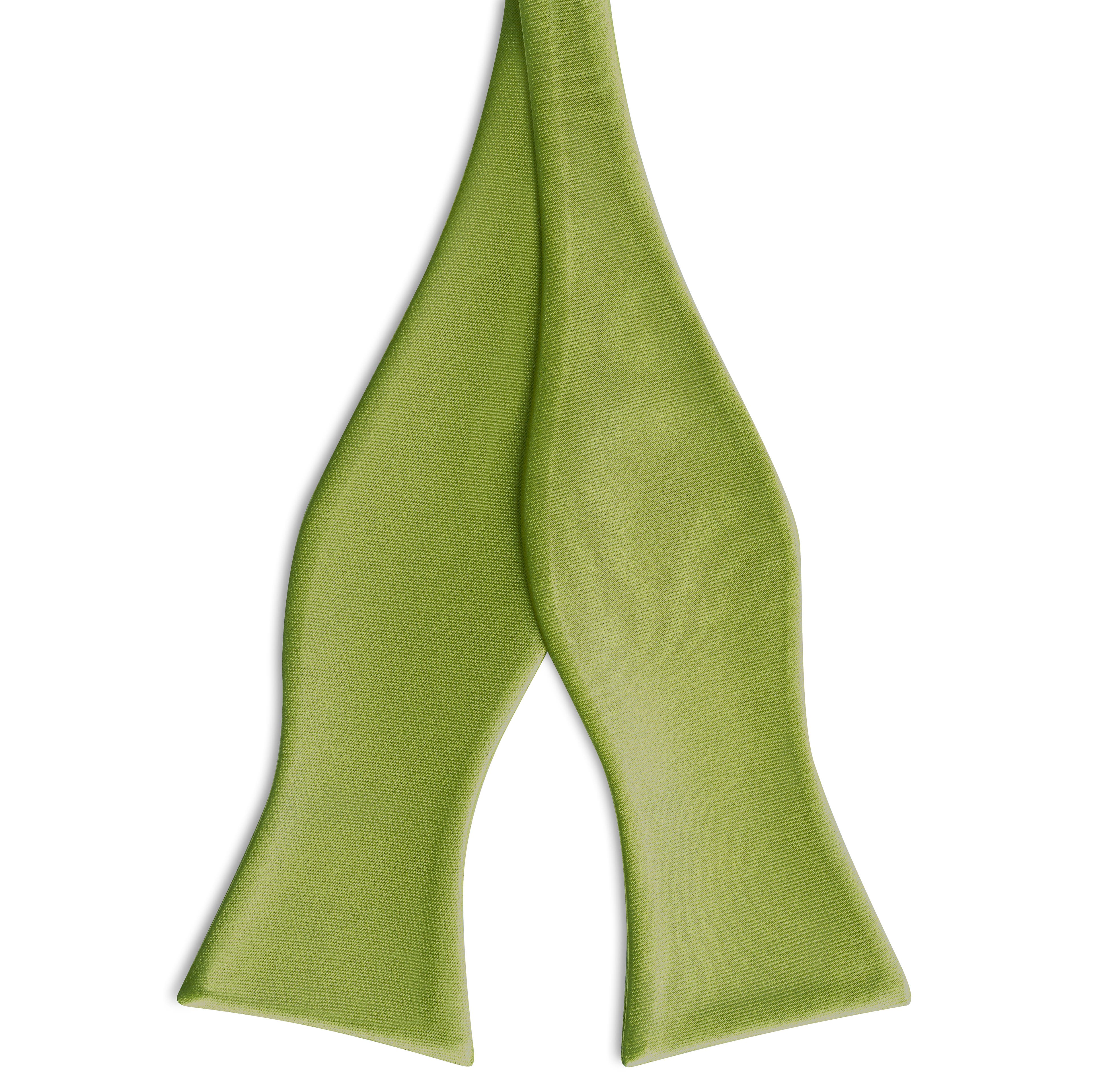 Papion self-tie satinat verde marin