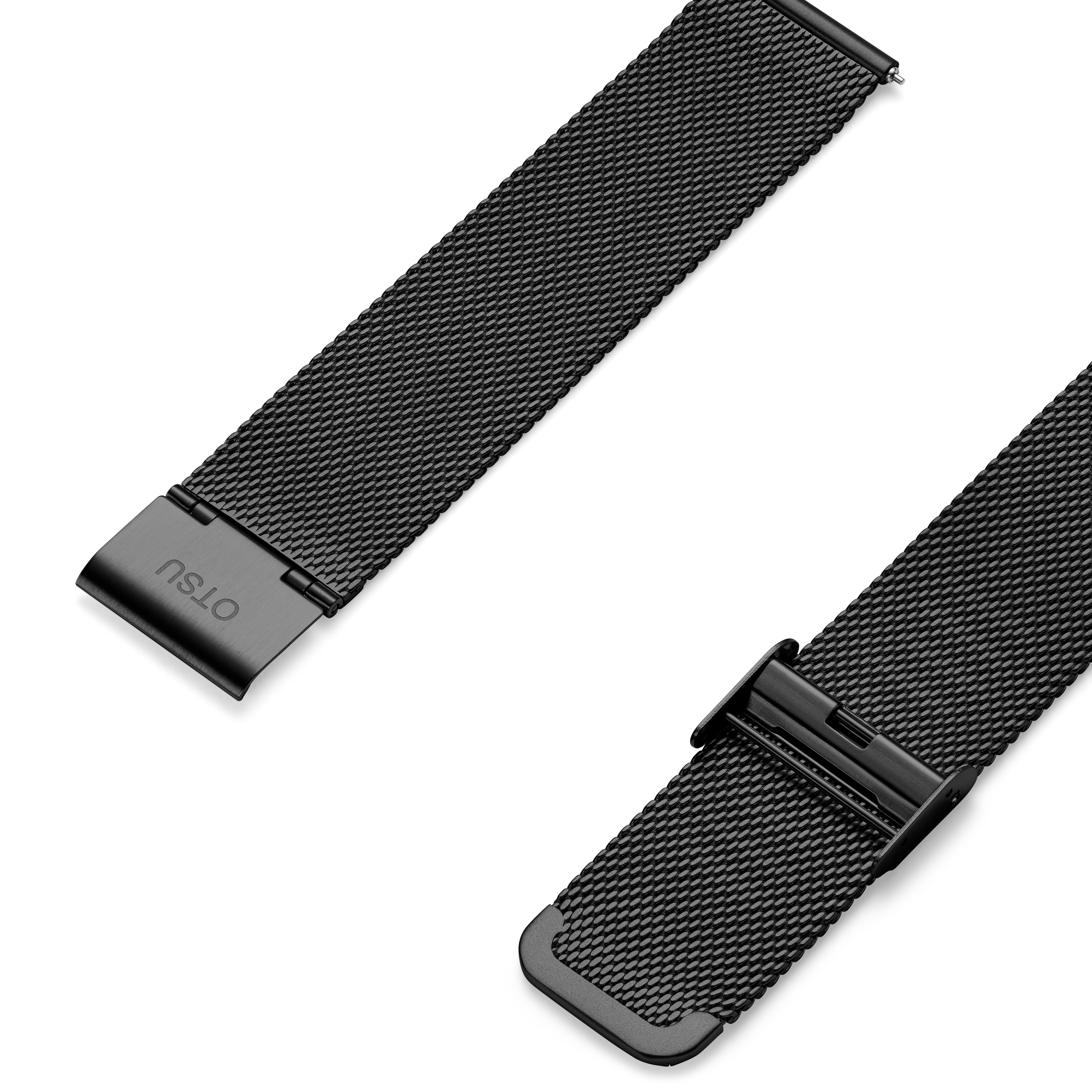 Mattamusta 20 mm pikalukittuva mesh-ranneke - 2