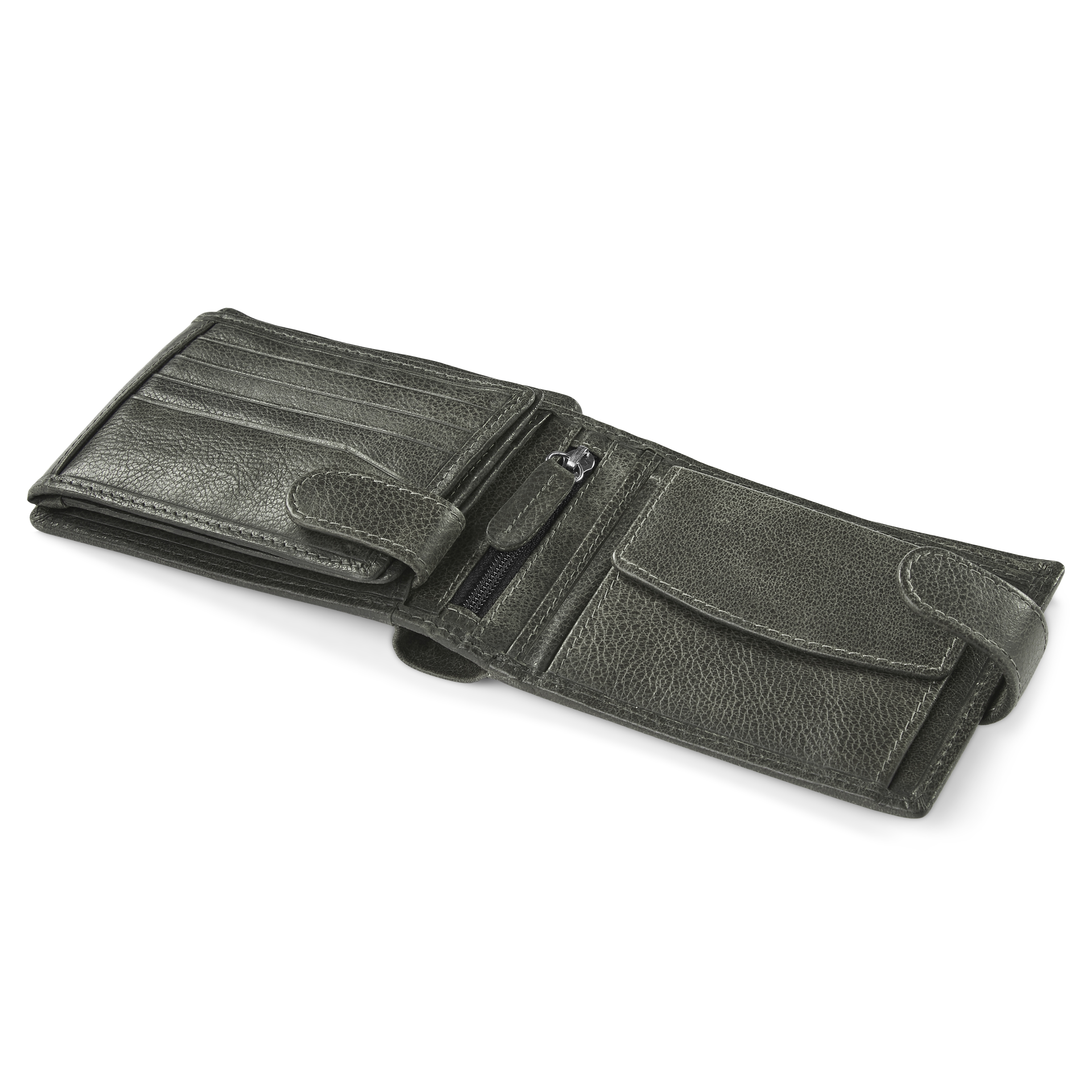 Brown-Grey Ergonomic Licio Leather Wallet - 7