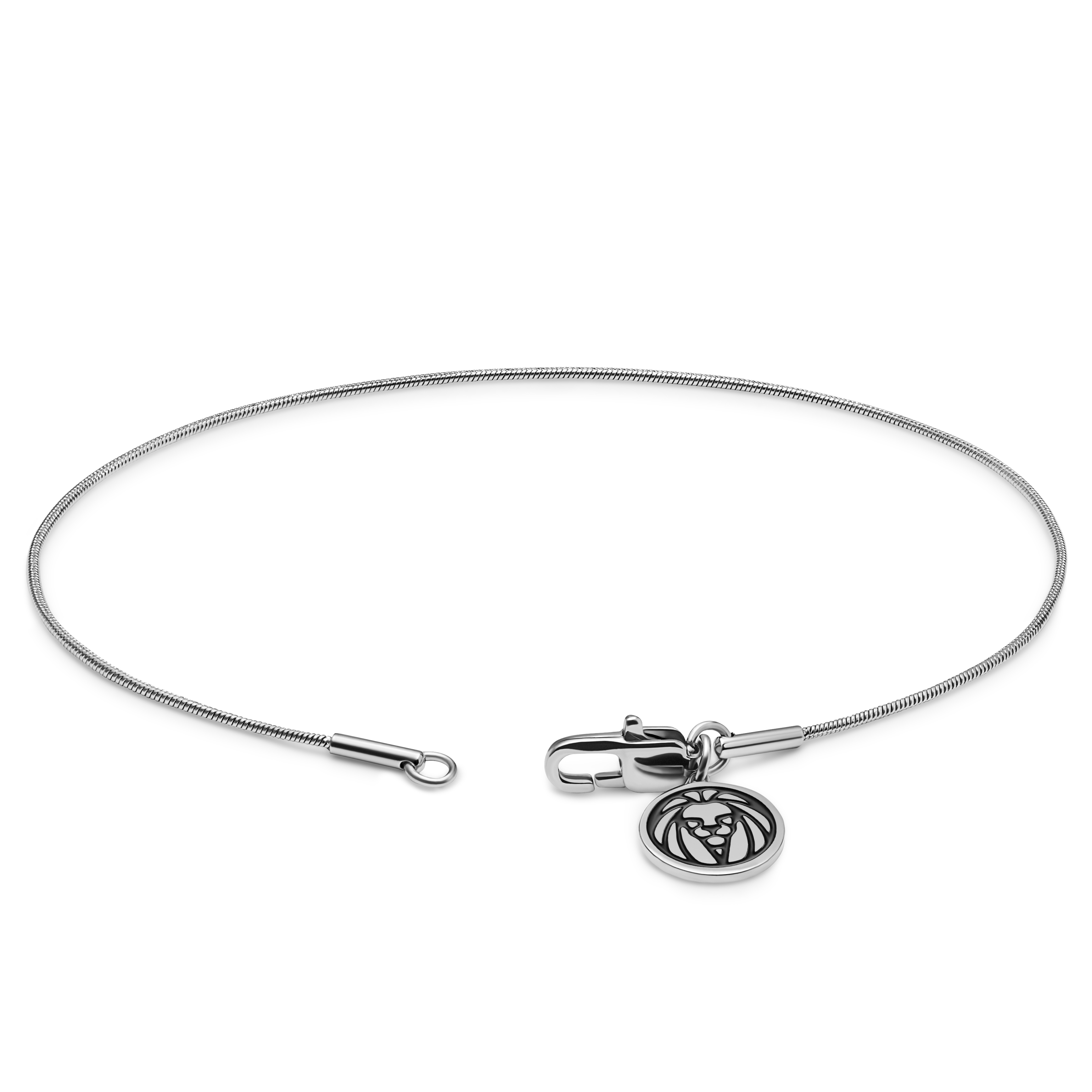 Essentials | 1 mm Silver-Tone Snake Chain Bracelet - 3