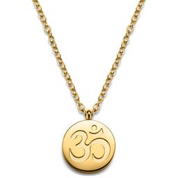 Unity | Gold-tone Aum Circle Necklace