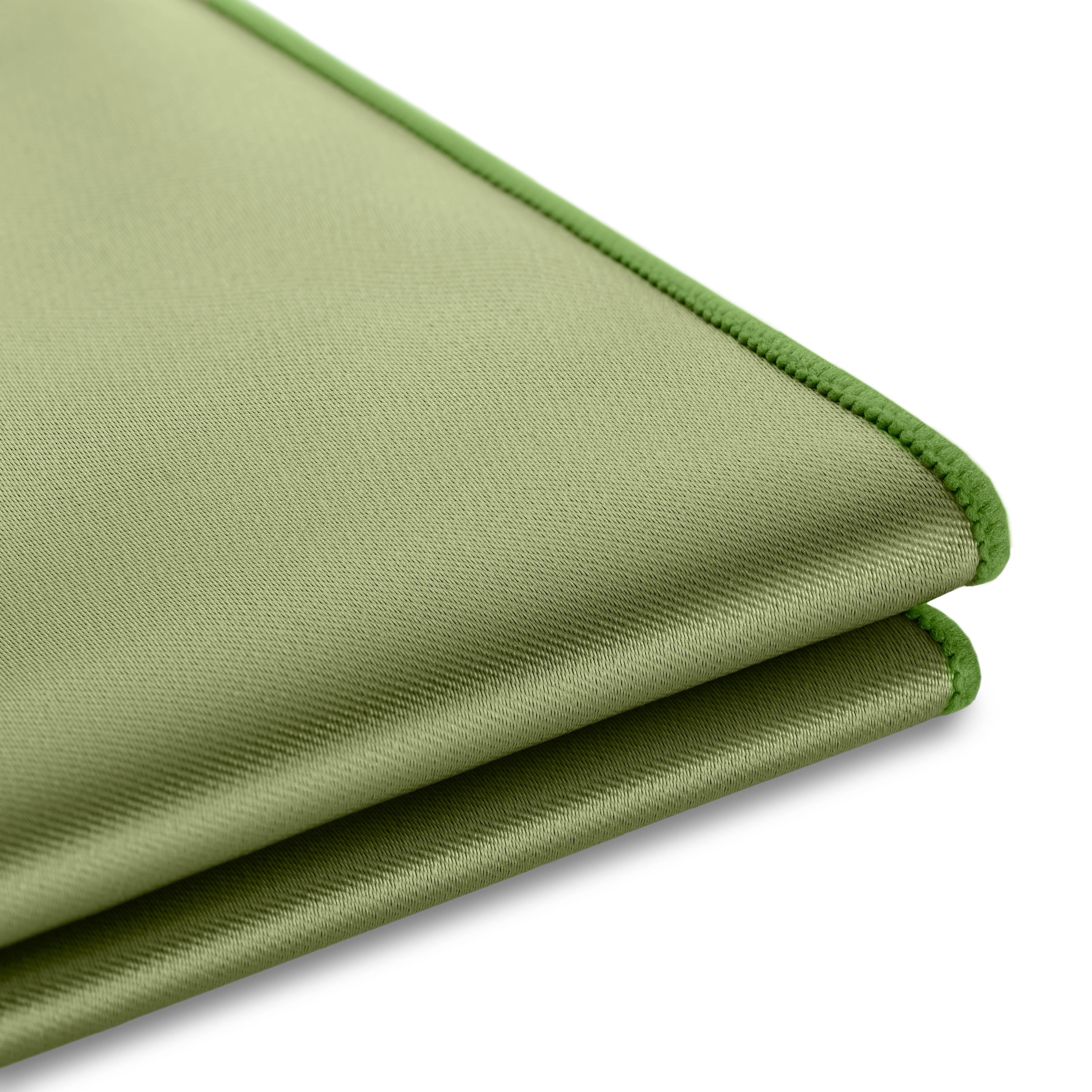 Einstecktuch aus hellgrünem Satin - 2