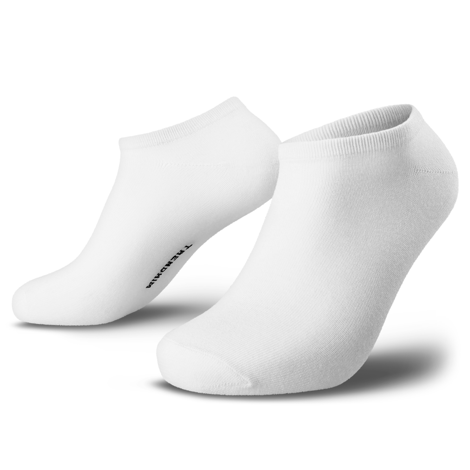 FreeFeel | Paquete de 6 calcetines tobilleros de bambú | 2 blancos, 2 azules cielo y 2 grises claros - 6