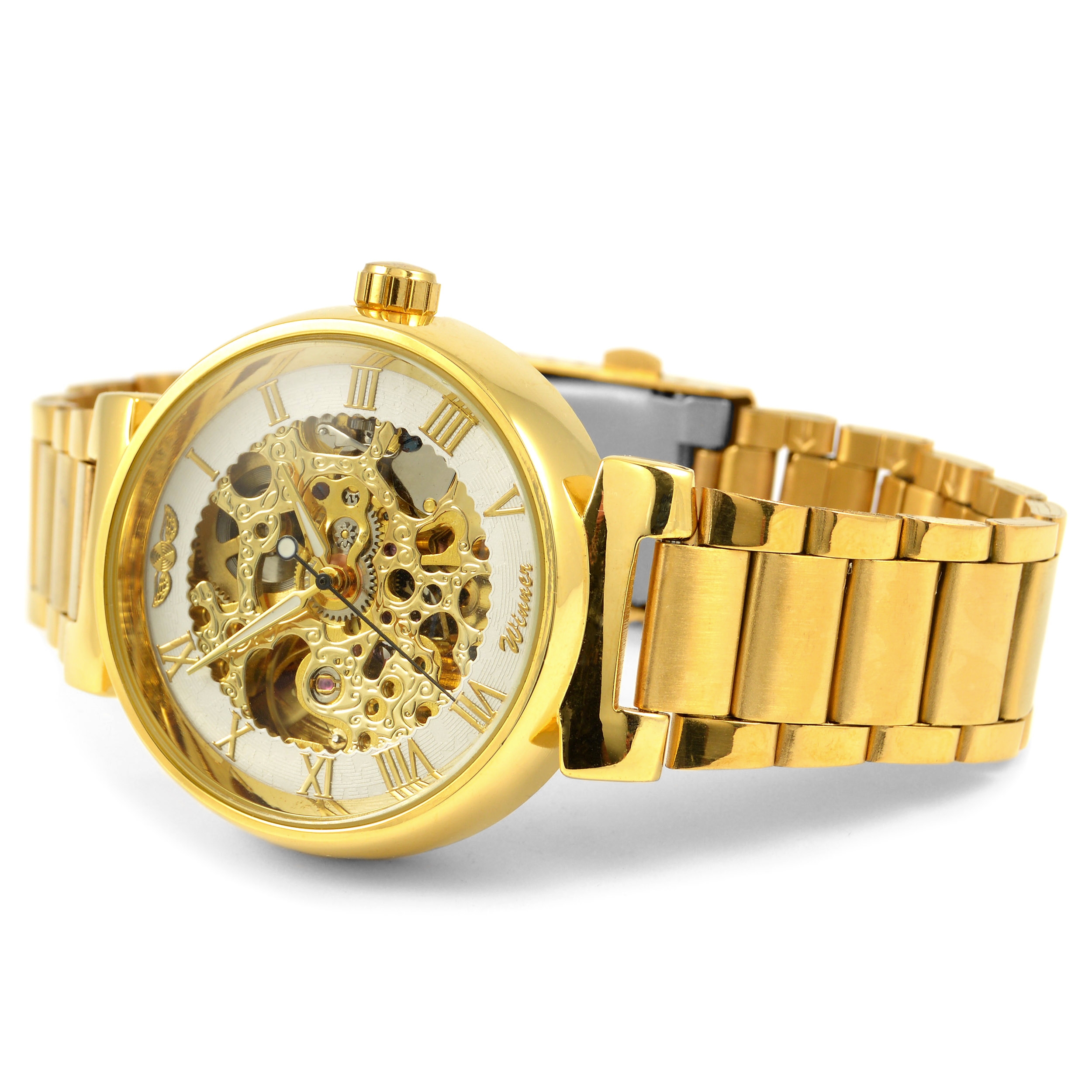 Gold Roman Watch - 2