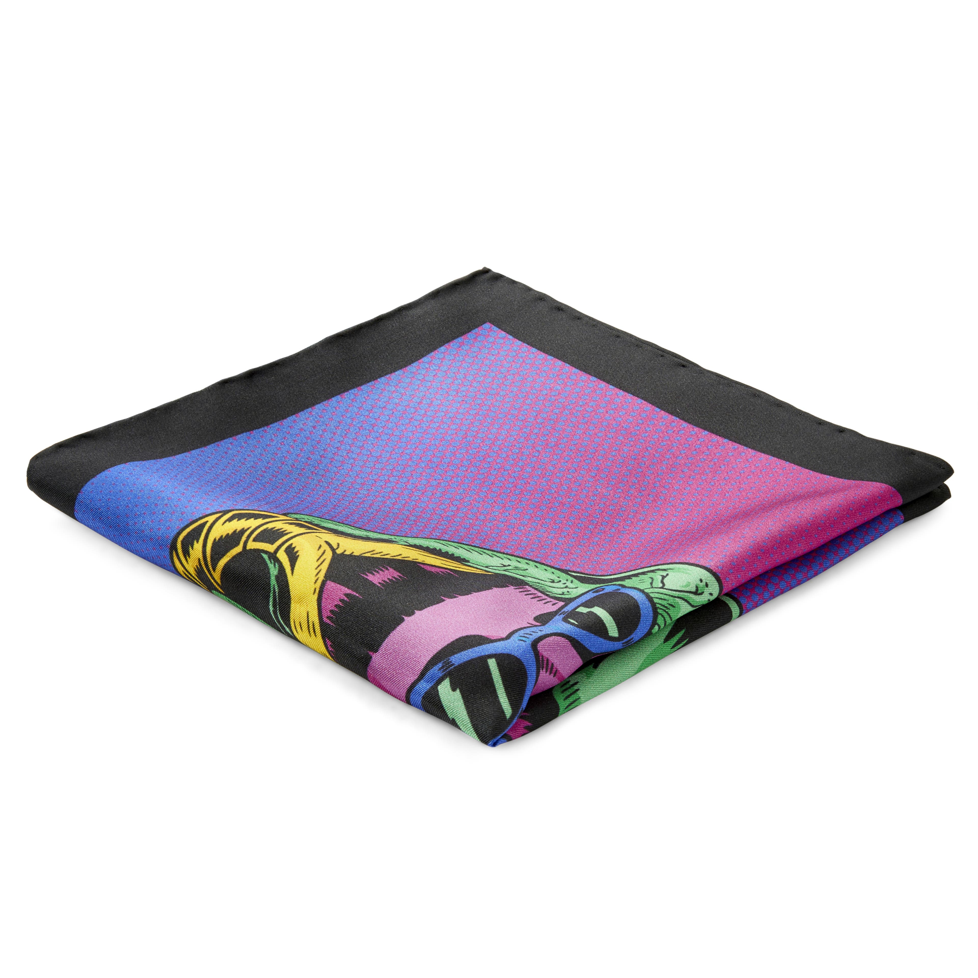 New Age | Lung Girl Leonardo Miluccio Design Silk Pocket Square