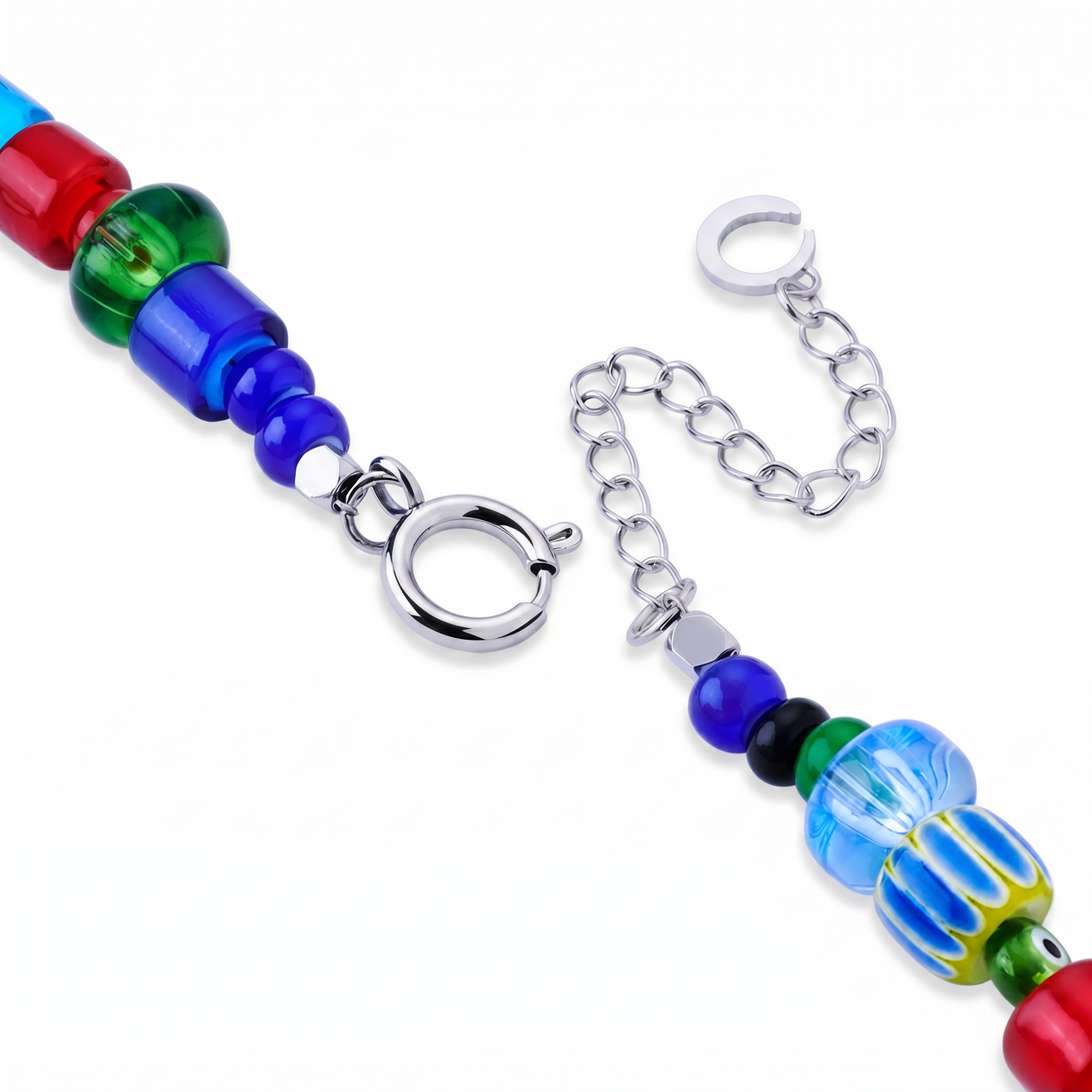 Pearlmania | Festival Frenzy Multicolour Glass Bead Necklace - 3