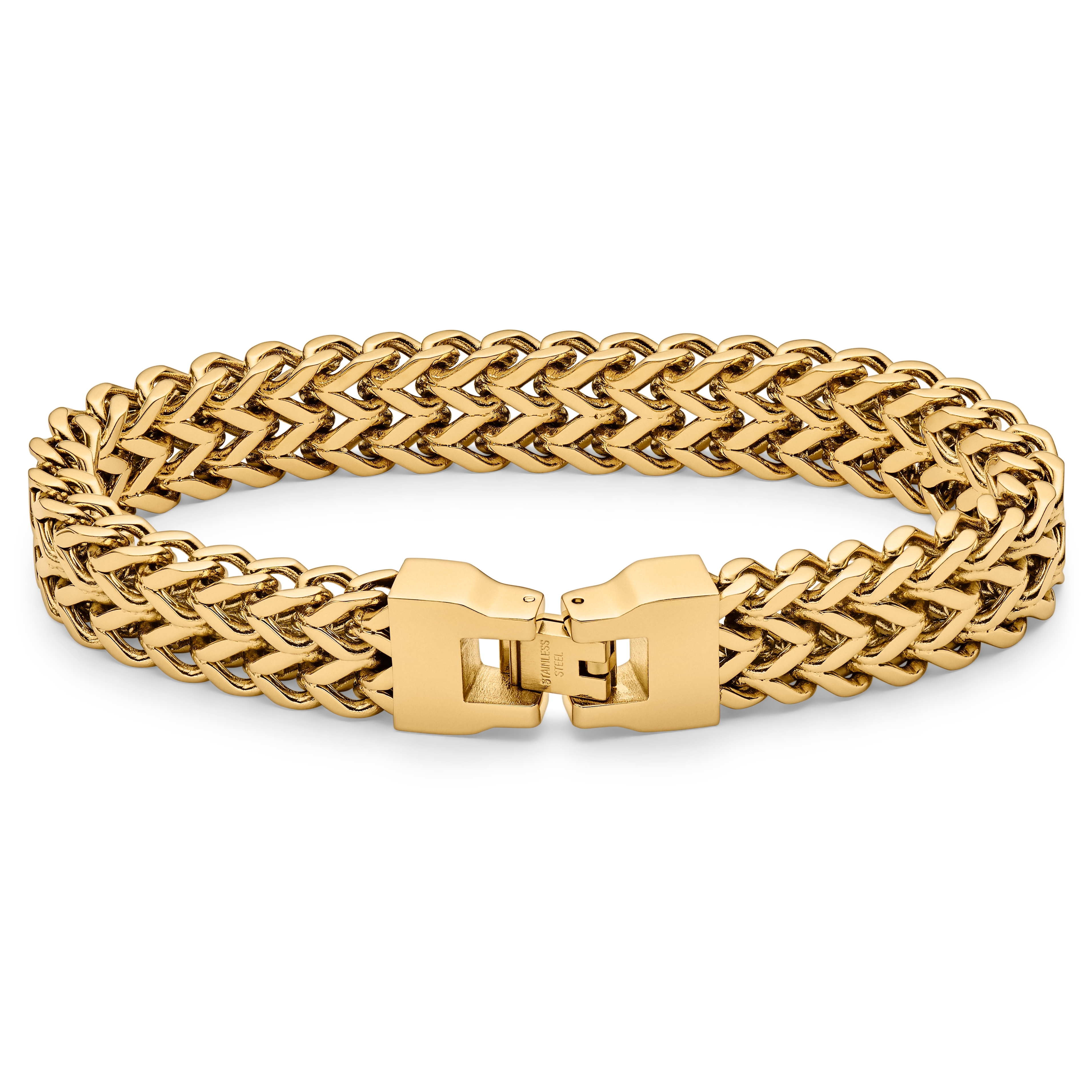 Arany tónusú Foxtail lánc karkötő - 2