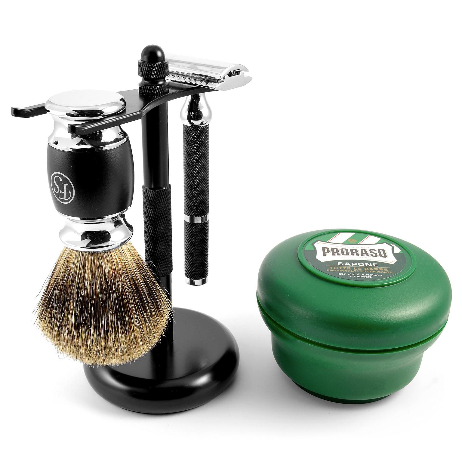 Old School Pure Badger Shaving Kit Old School Pure Badger Shaving Kit