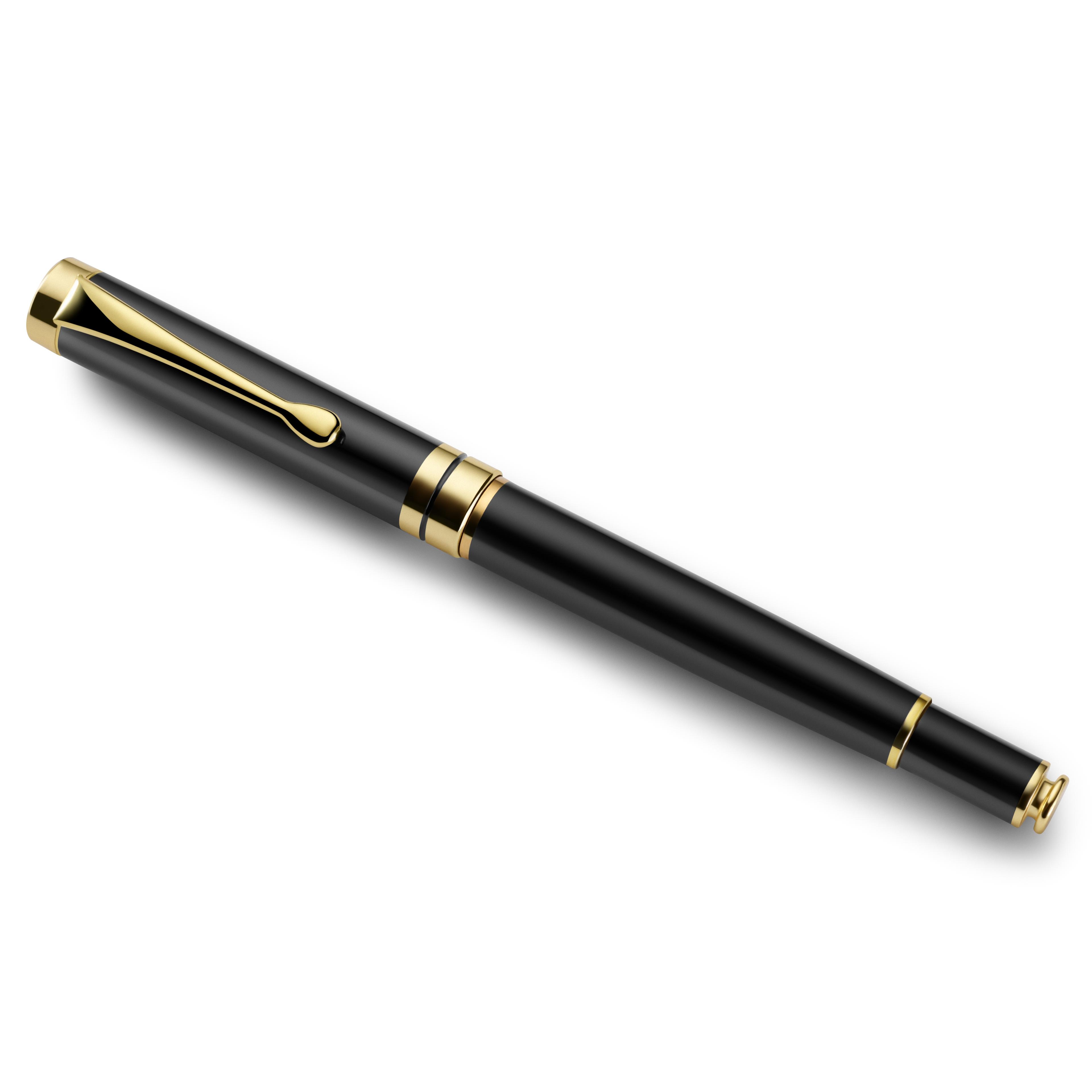 Elegant Black & Gold-Tone Ballpoint Pen | In stock! | Trendhim