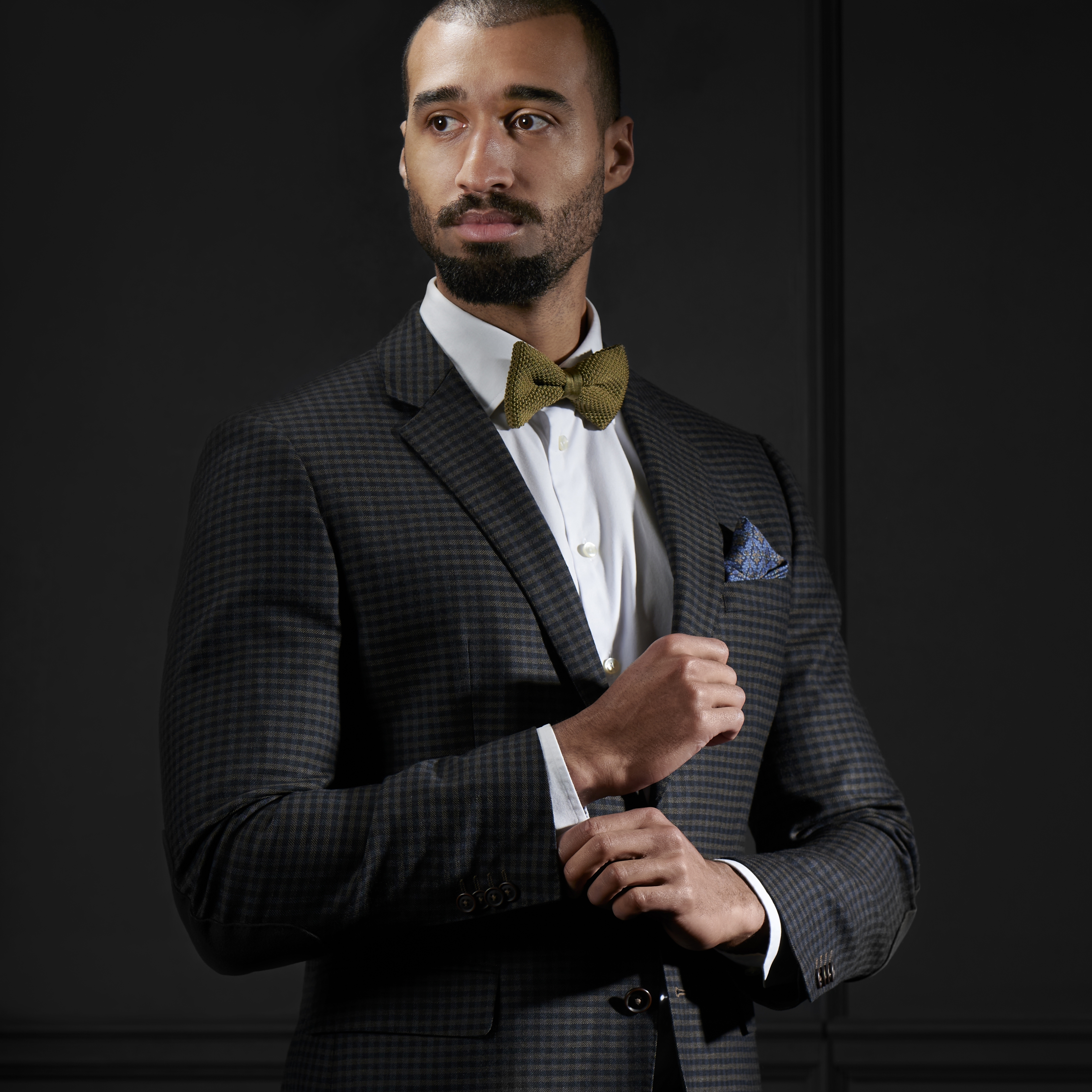 Ivy Green Knitted Pre-Tied Bow Tie - 4