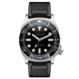 Alon | Czarny zegarek do nurkowania ze stali nierdzewnej