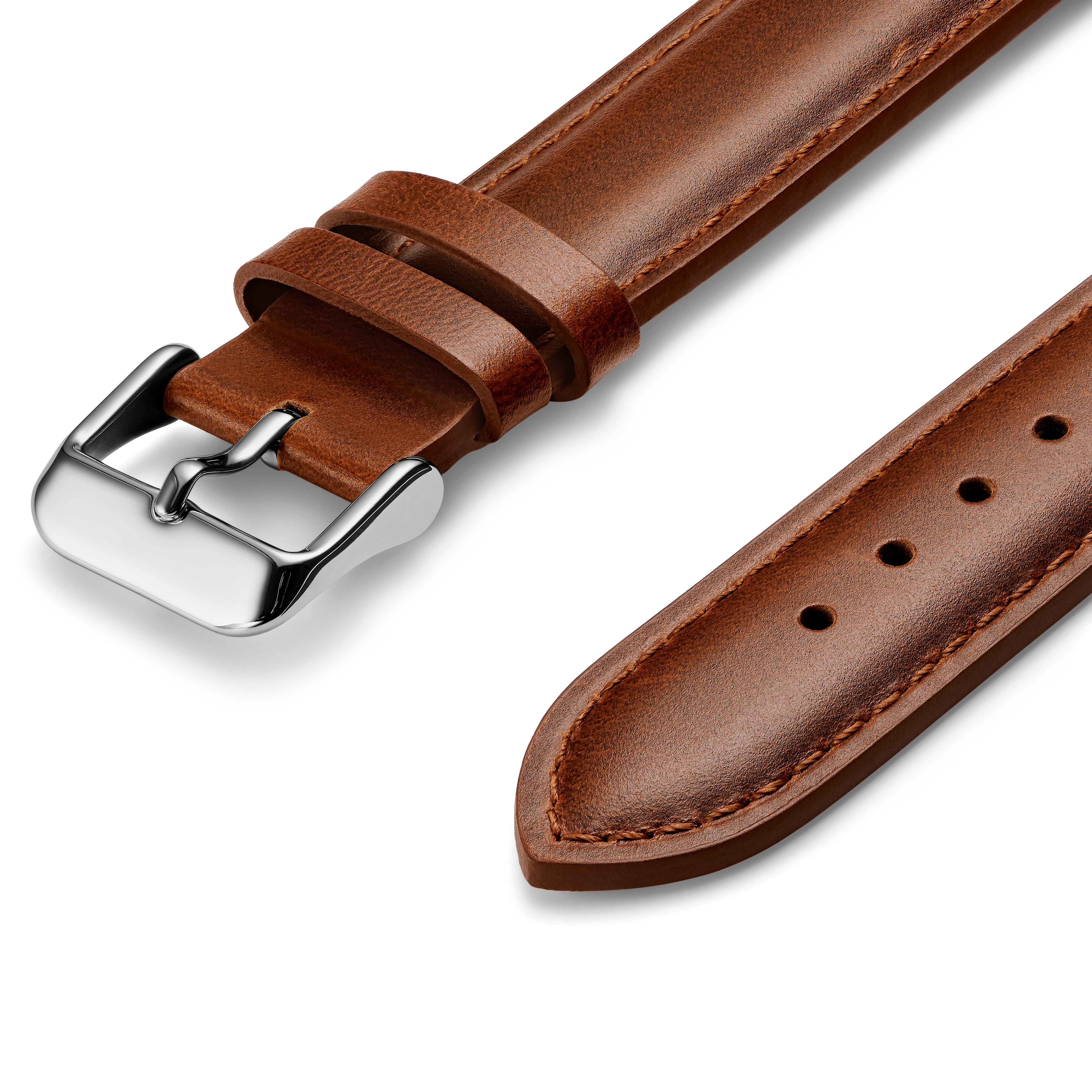 Olivier | Brown Genuine Leather Watch Straps - 2