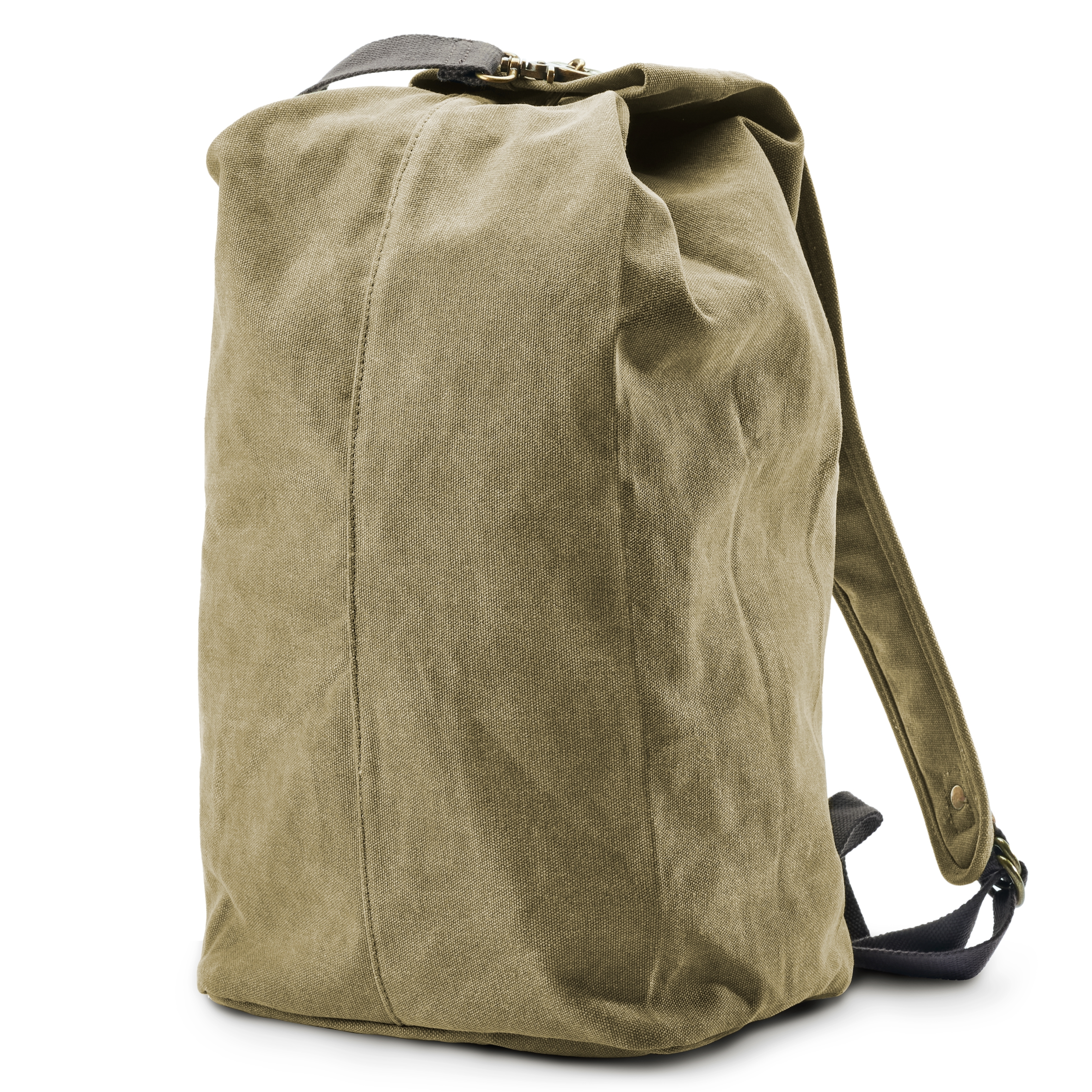 Army Green Vintage Style Canvas Backpack In stock Delton Bags