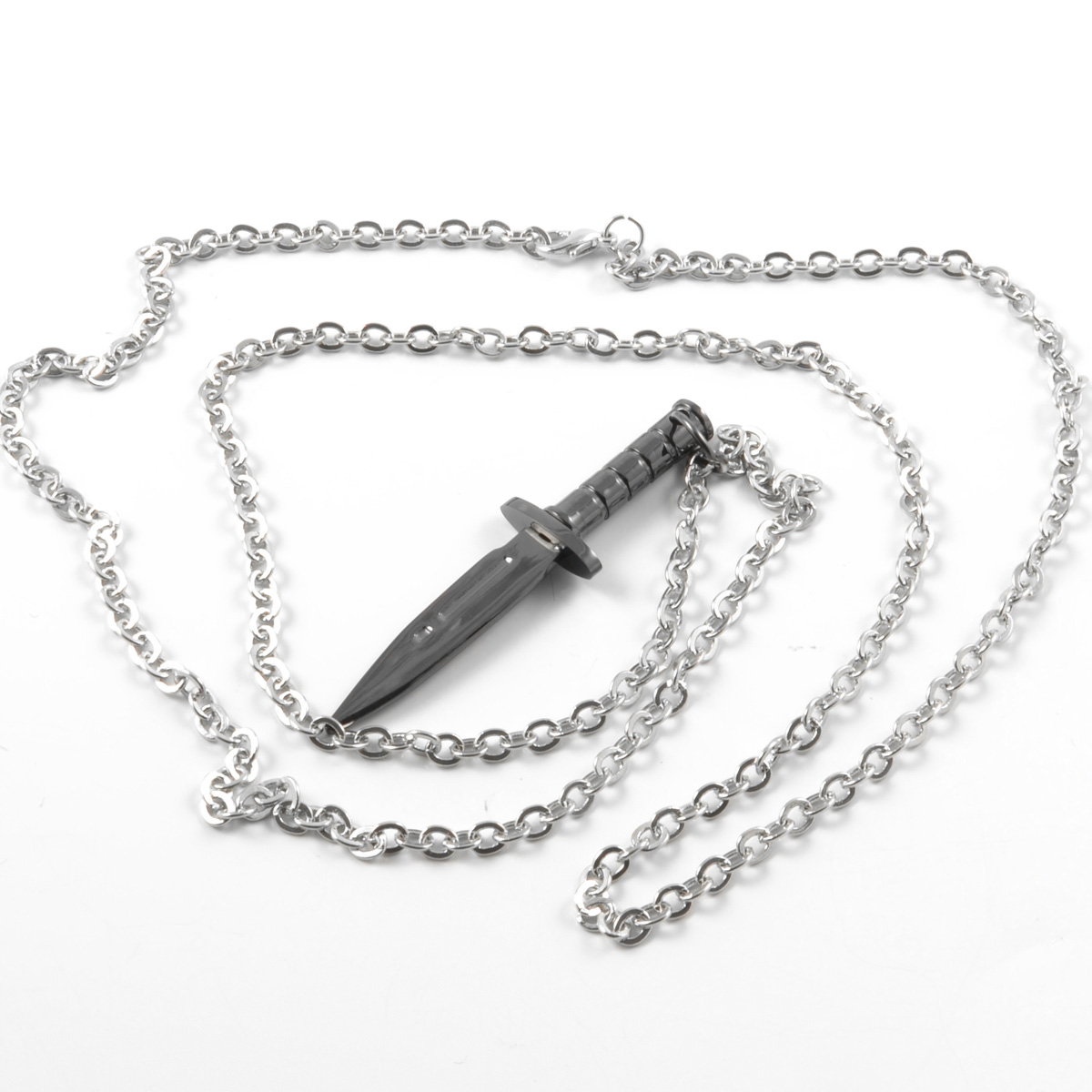 Black Knife Stainless Steel Necklace - 2