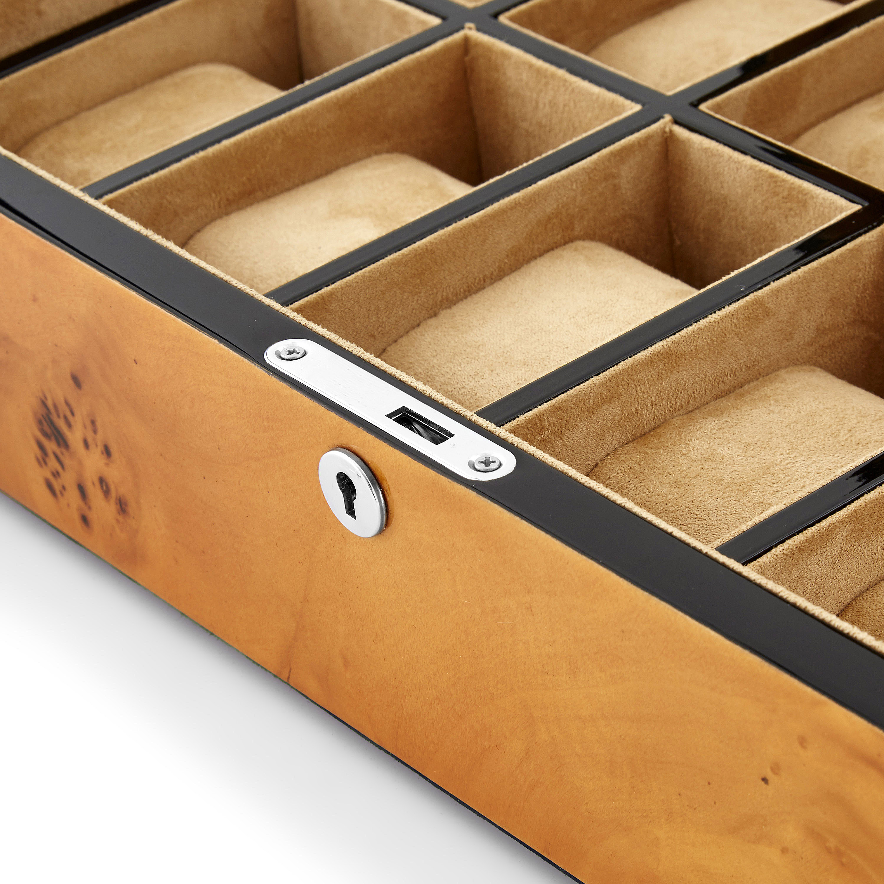 Pudełko na zegarki z motywem kompasu - 12 zegarków - 5