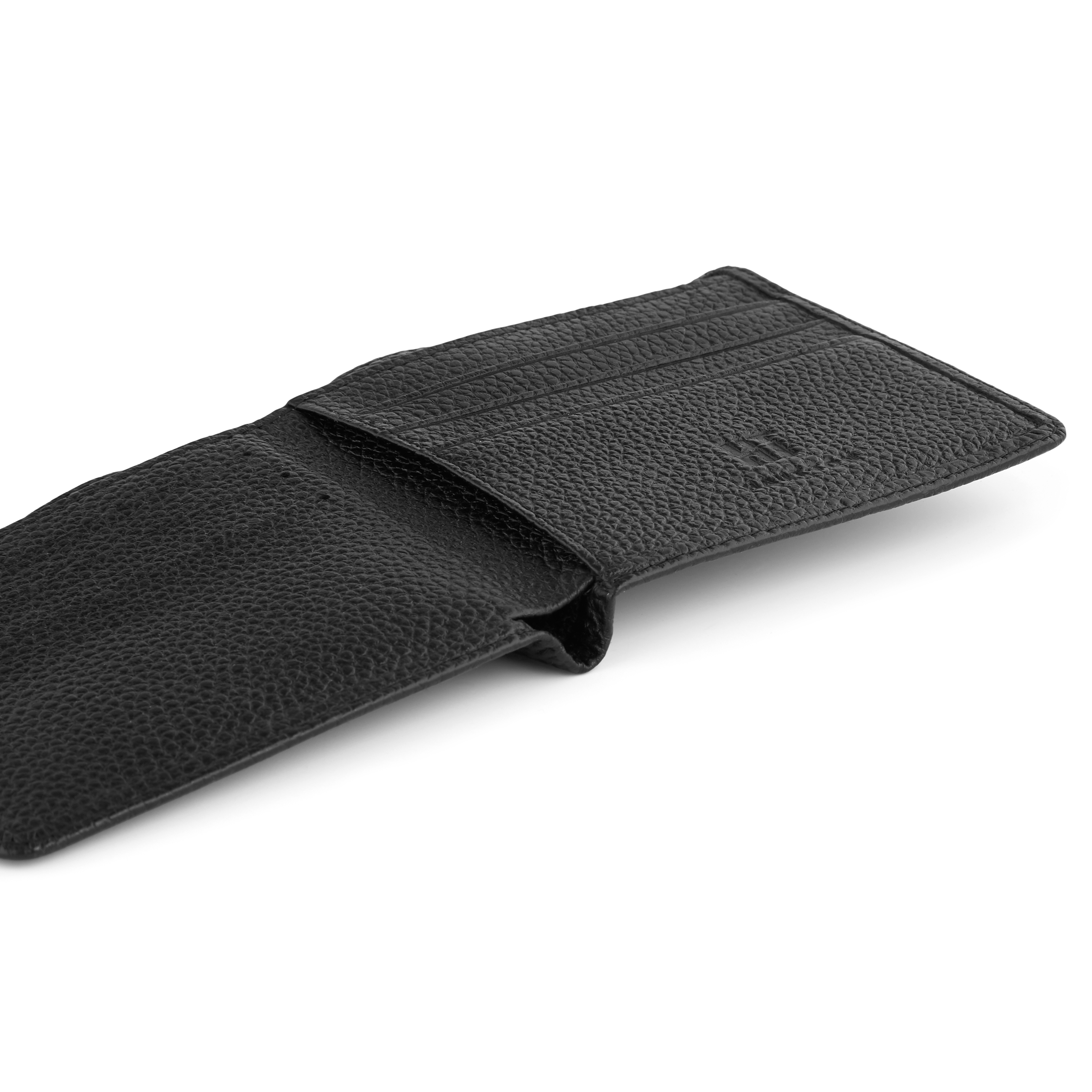 Schwarze Leder Geldbörse - 4