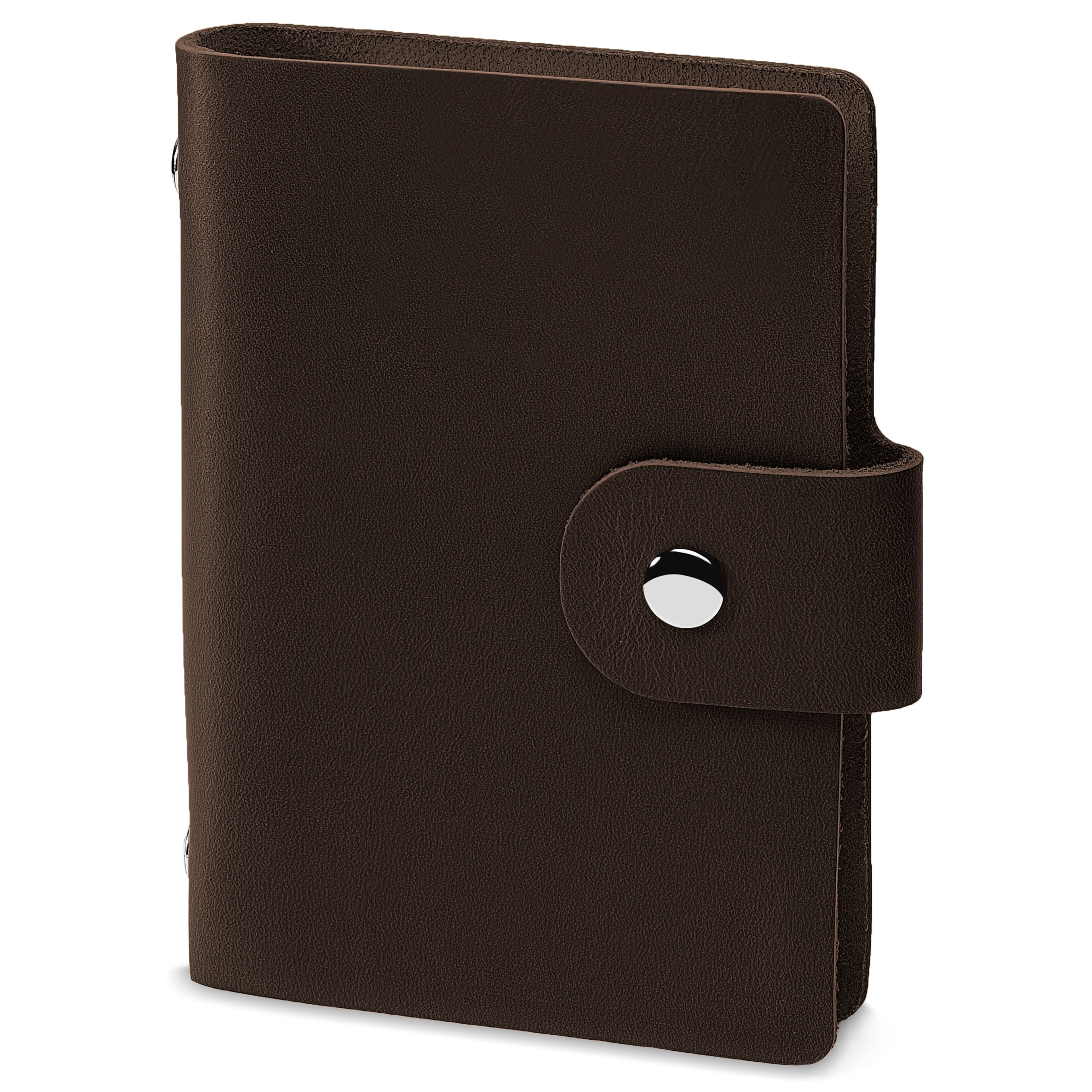 Notebook | Dark Brown Leather | Button Clasp