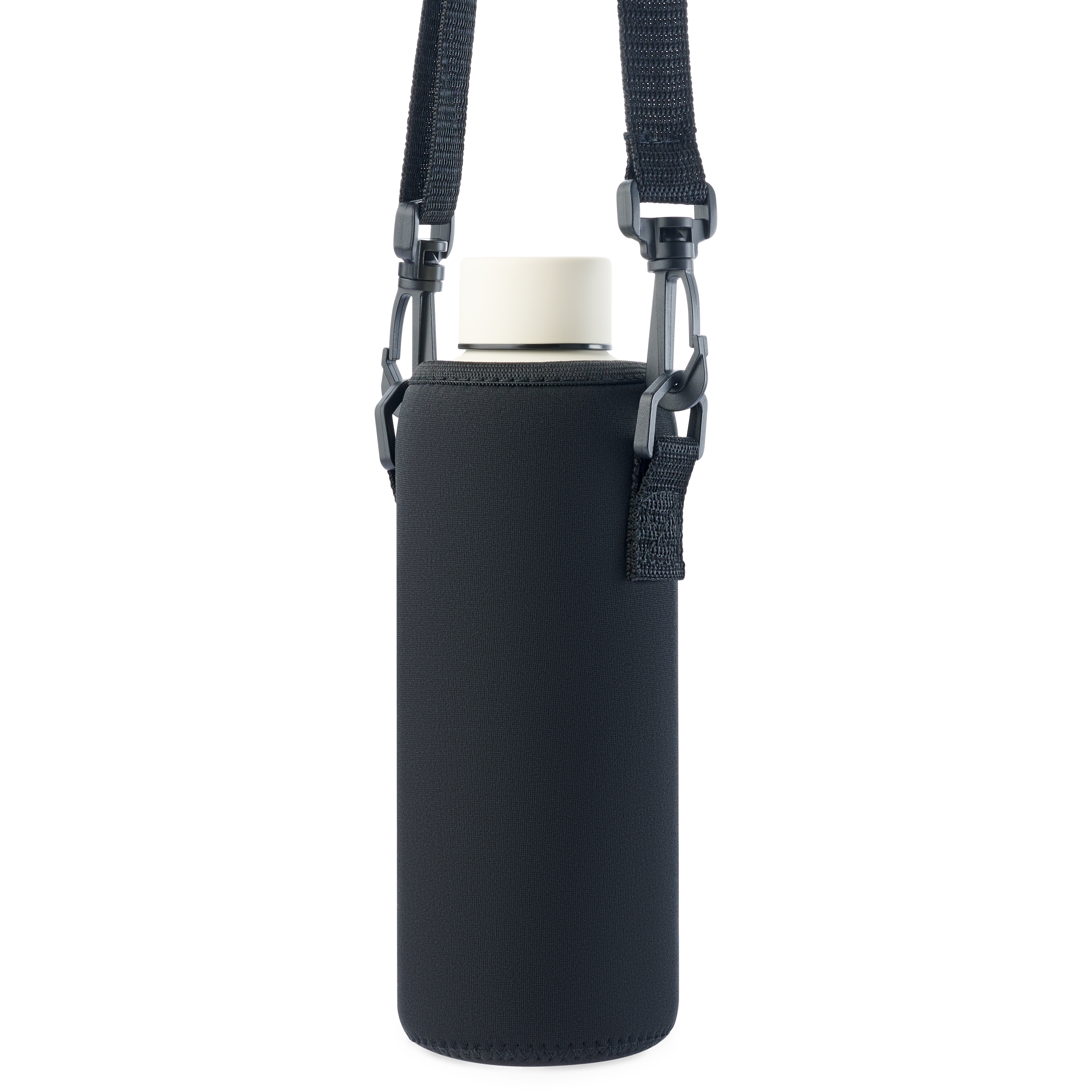 Schwarzer sportlicher Neopren-Flaschenhalter | 500 ml - 4