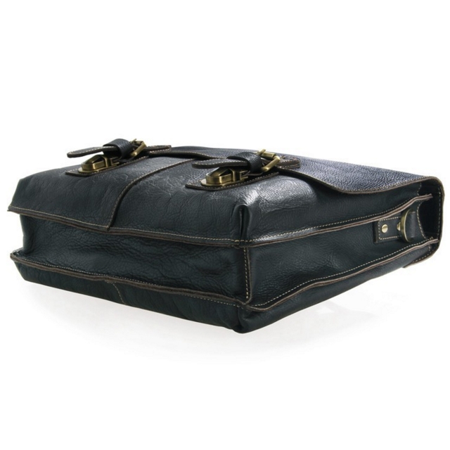 Brunt Läder Axelväska - 6